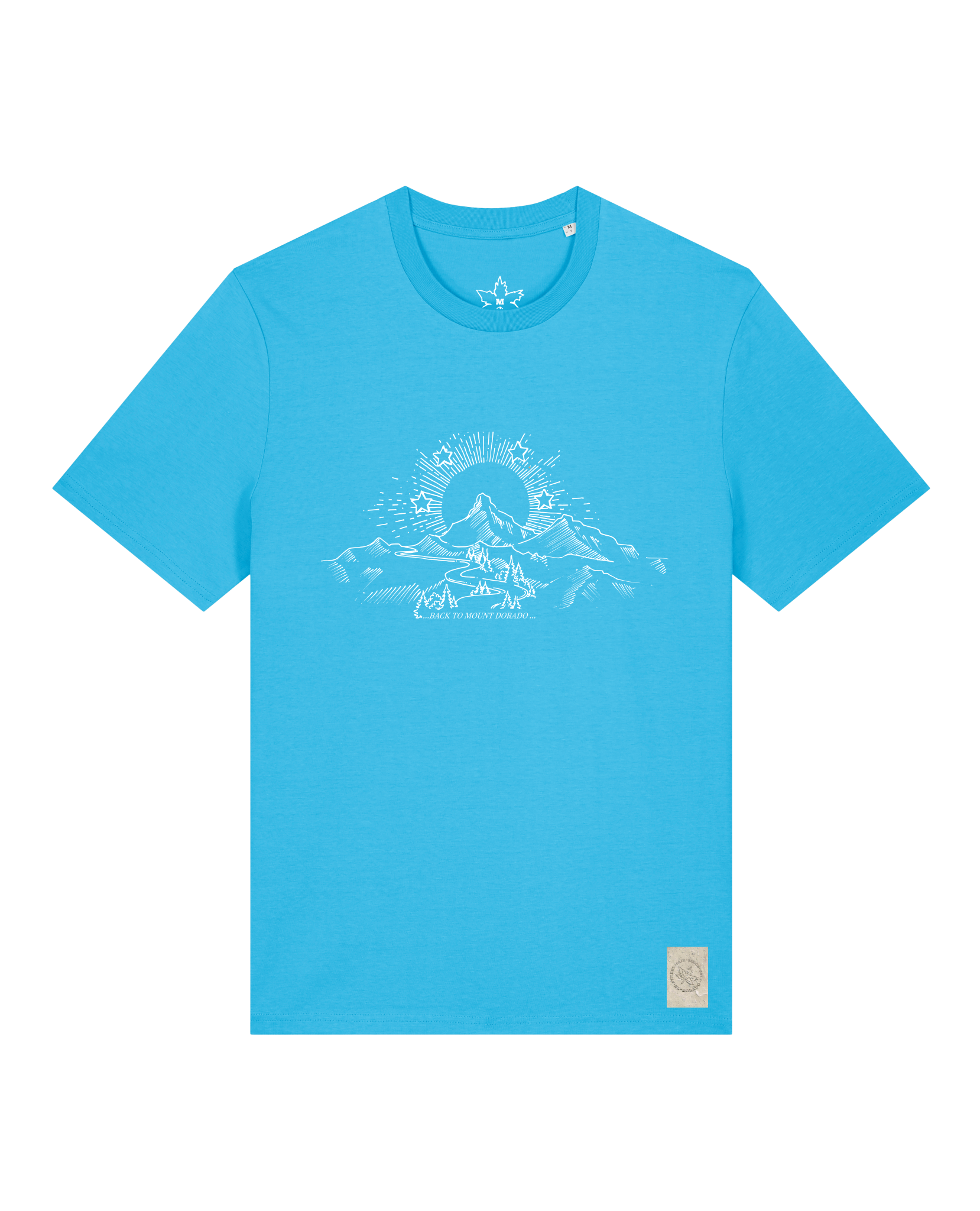 bio-unisex-medium fit-tshirt-skizzle mounty-sttu169-wasserblau-front