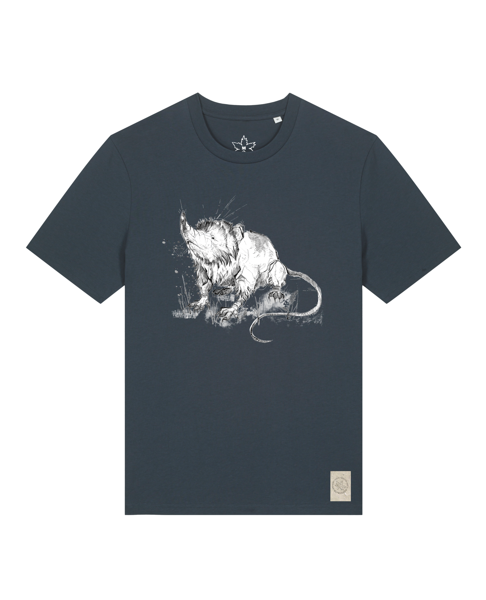 bio-unisex-medium fit-tshirt-solenodon-sttu169-blaubeernacht-front