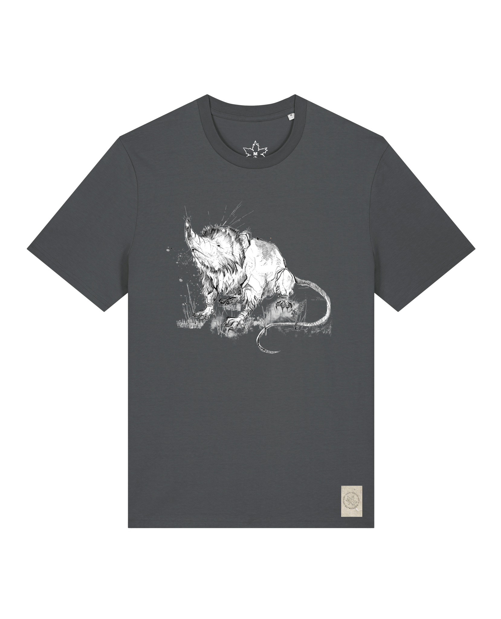bio-unisex-medium fit-tshirt-solenodon-sttu169-eisen-front