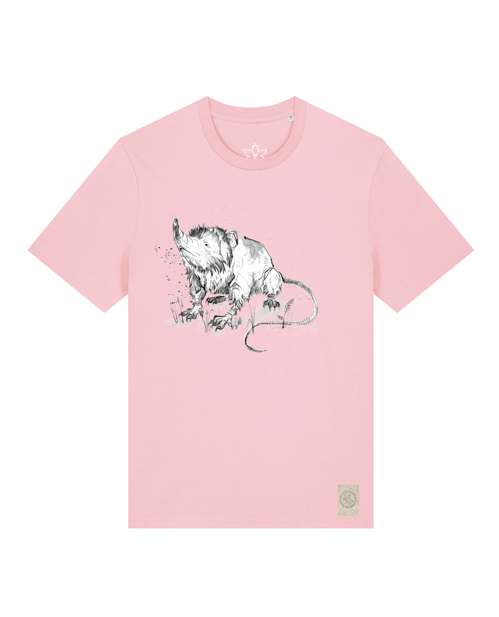 bio-unisex-medium fit-tshirt-solenodon-sttu169-flamingo-front