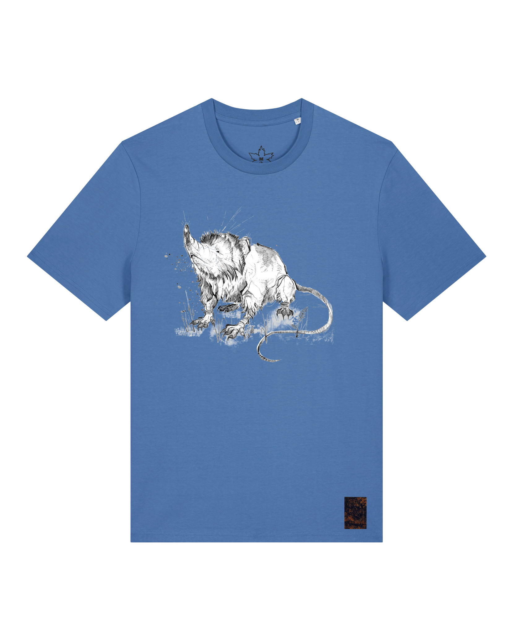 bio-unisex-medium fit-tshirt-solenodon-sttu169-hortensie-front
