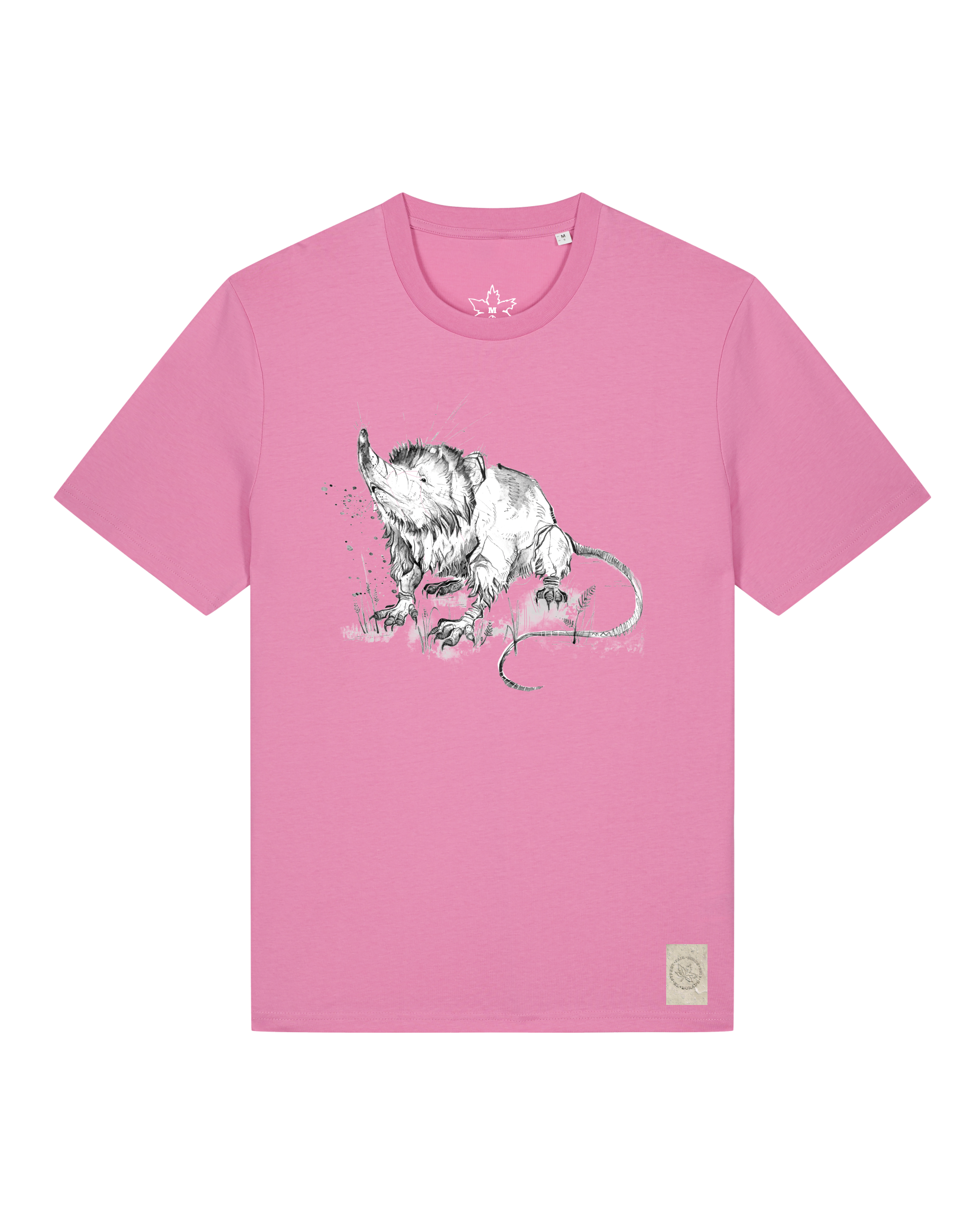 bio-unisex-medium fit-tshirt-solenodon-sttu169-kaugummi-front