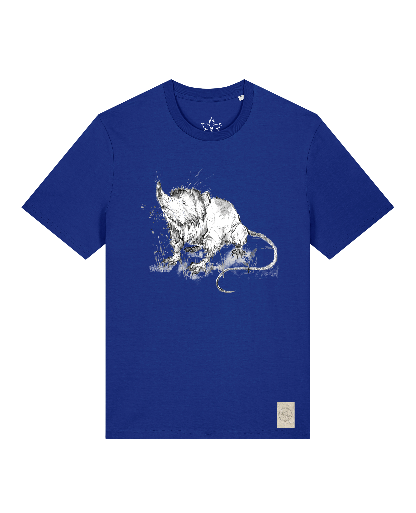 bio-unisex-medium fit-tshirt-solenodon-sttu169-kornblume-front