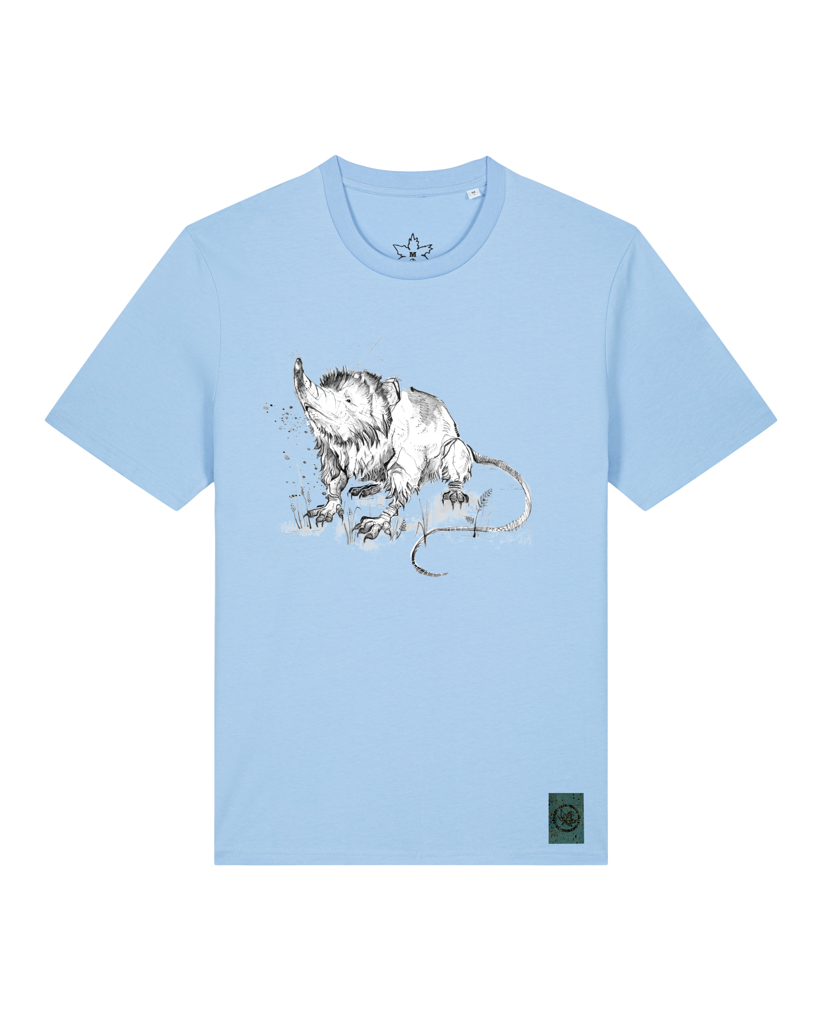 bio-unisex-medium fit-tshirt-solenodon-sttu169-lagune-front