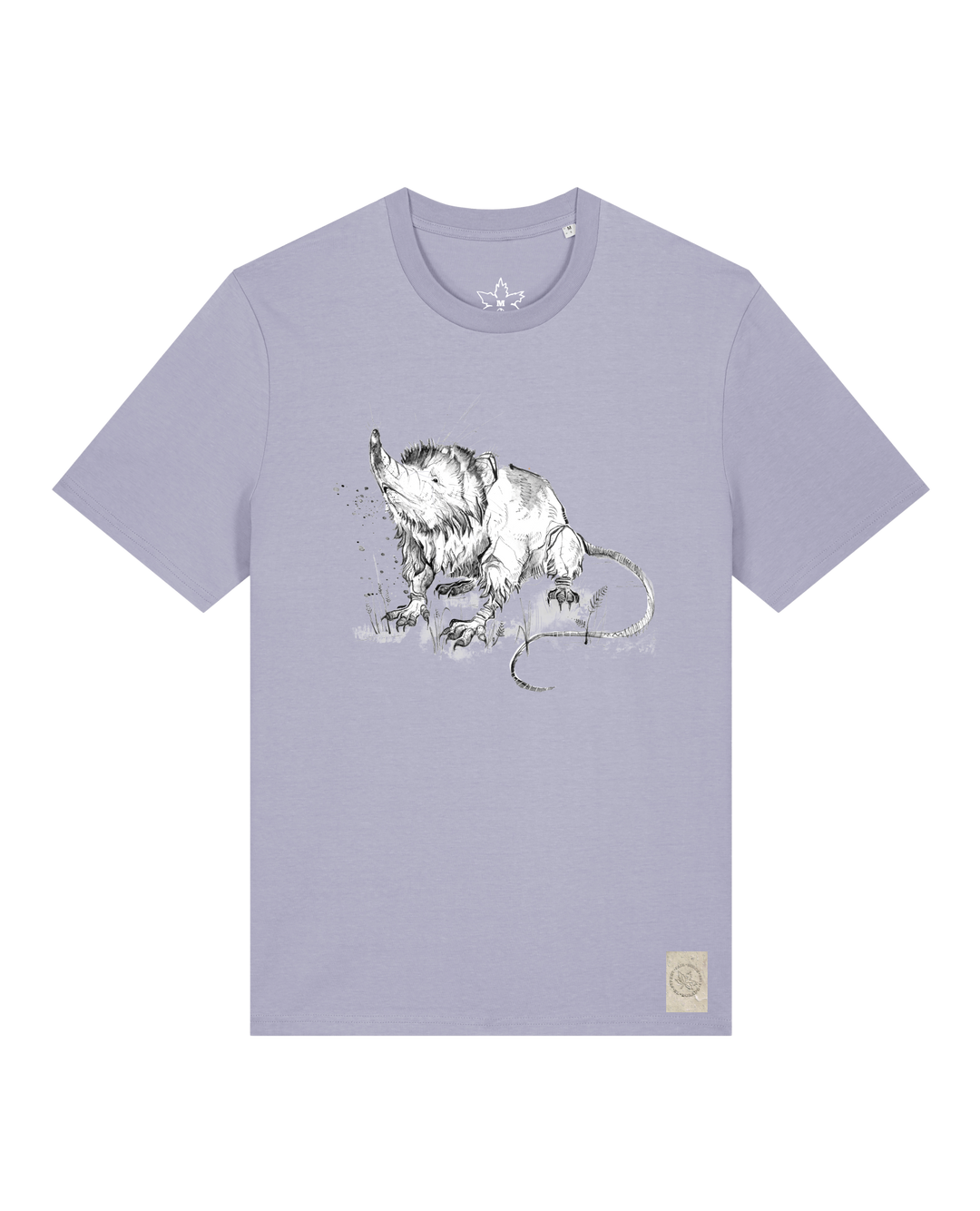 bio-unisex-medium fit-tshirt-solenodon-sttu169-lavender-front