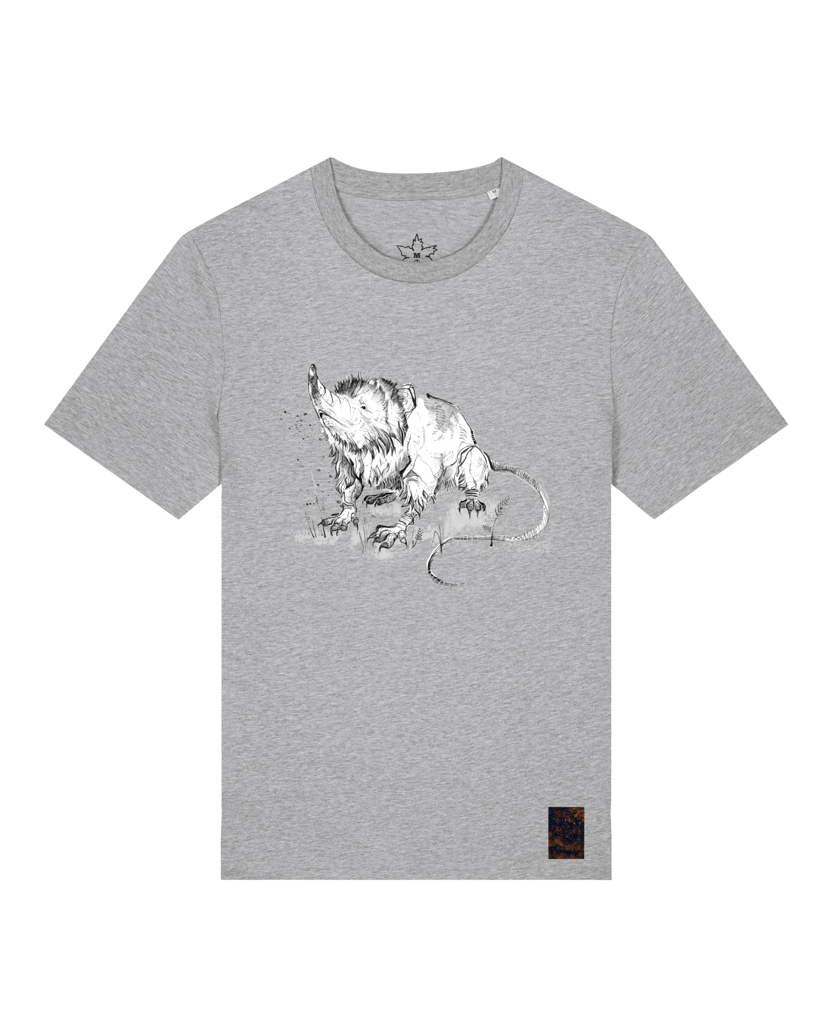 bio-unisex-medium fit-tshirt-solenodon-sttu169-mausgrau-front