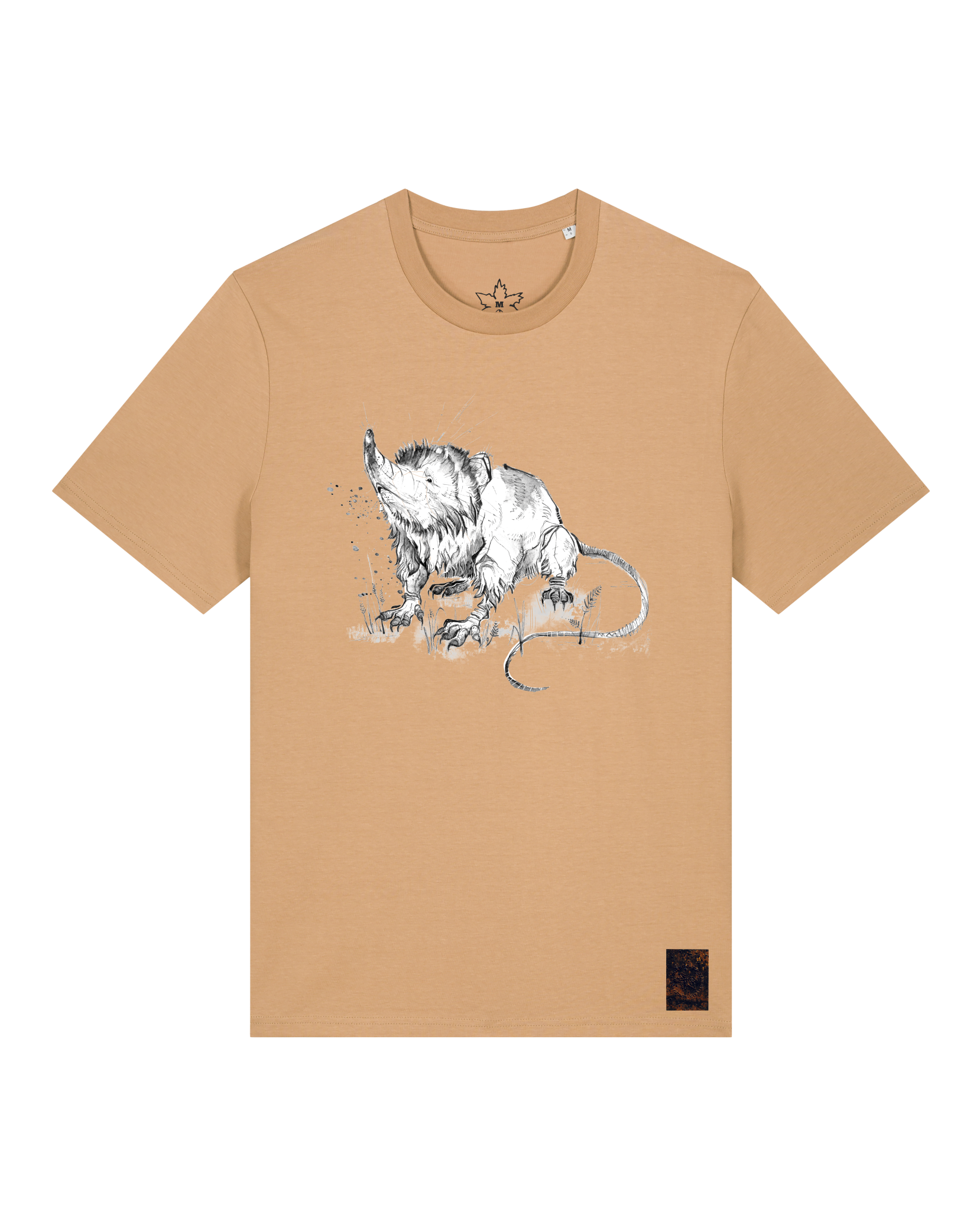 bio-unisex-medium fit-tshirt-solenodon-sttu169-meersand-front