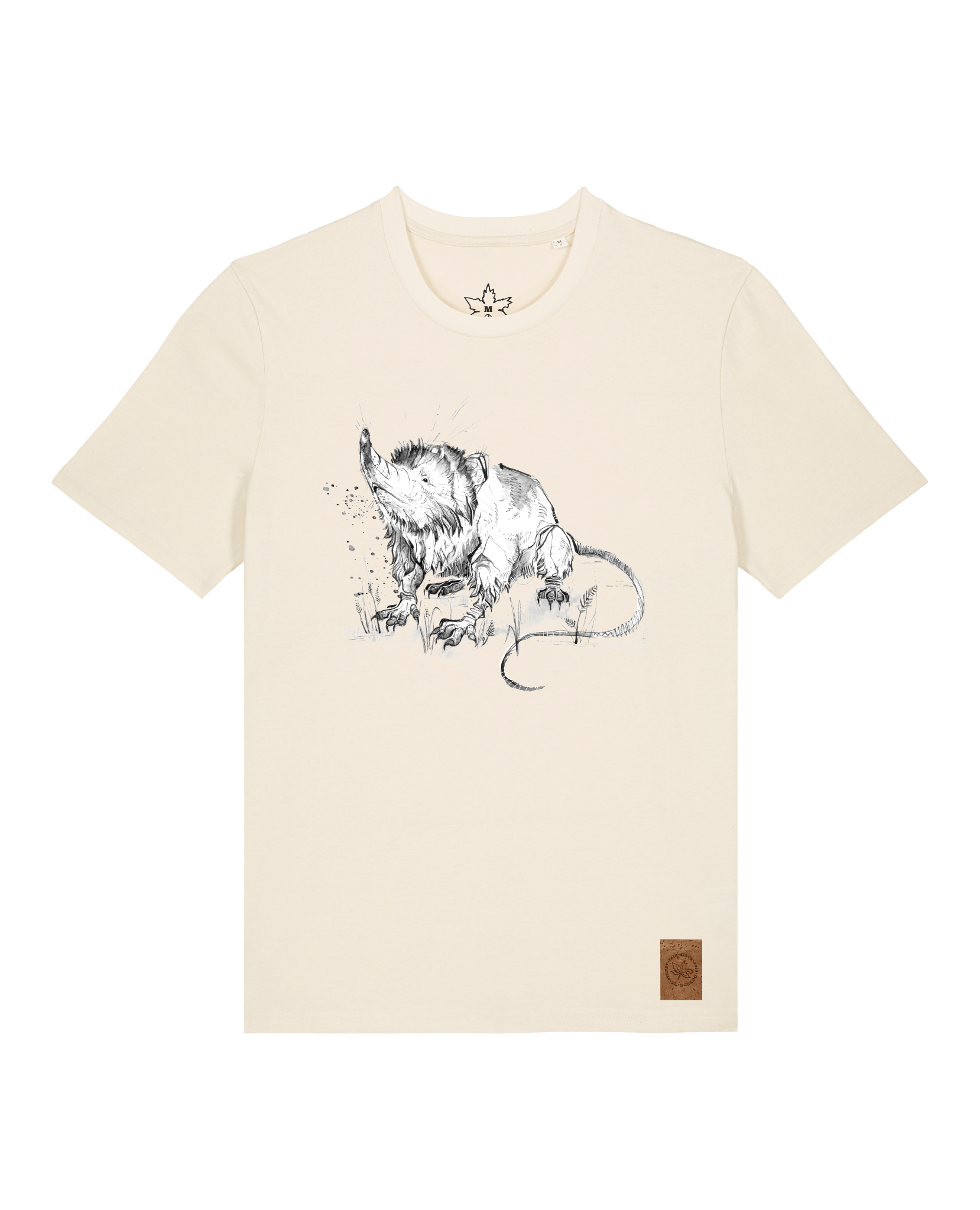 bio-unisex-medium fit-tshirt-solenodon-sttu169-natur-front