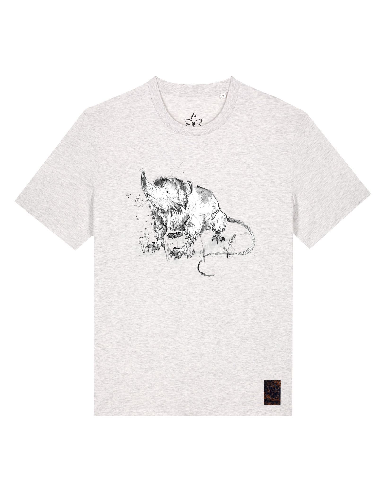 bio-unisex-medium fit-tshirt-solenodon-sttu169-rennmaus-front