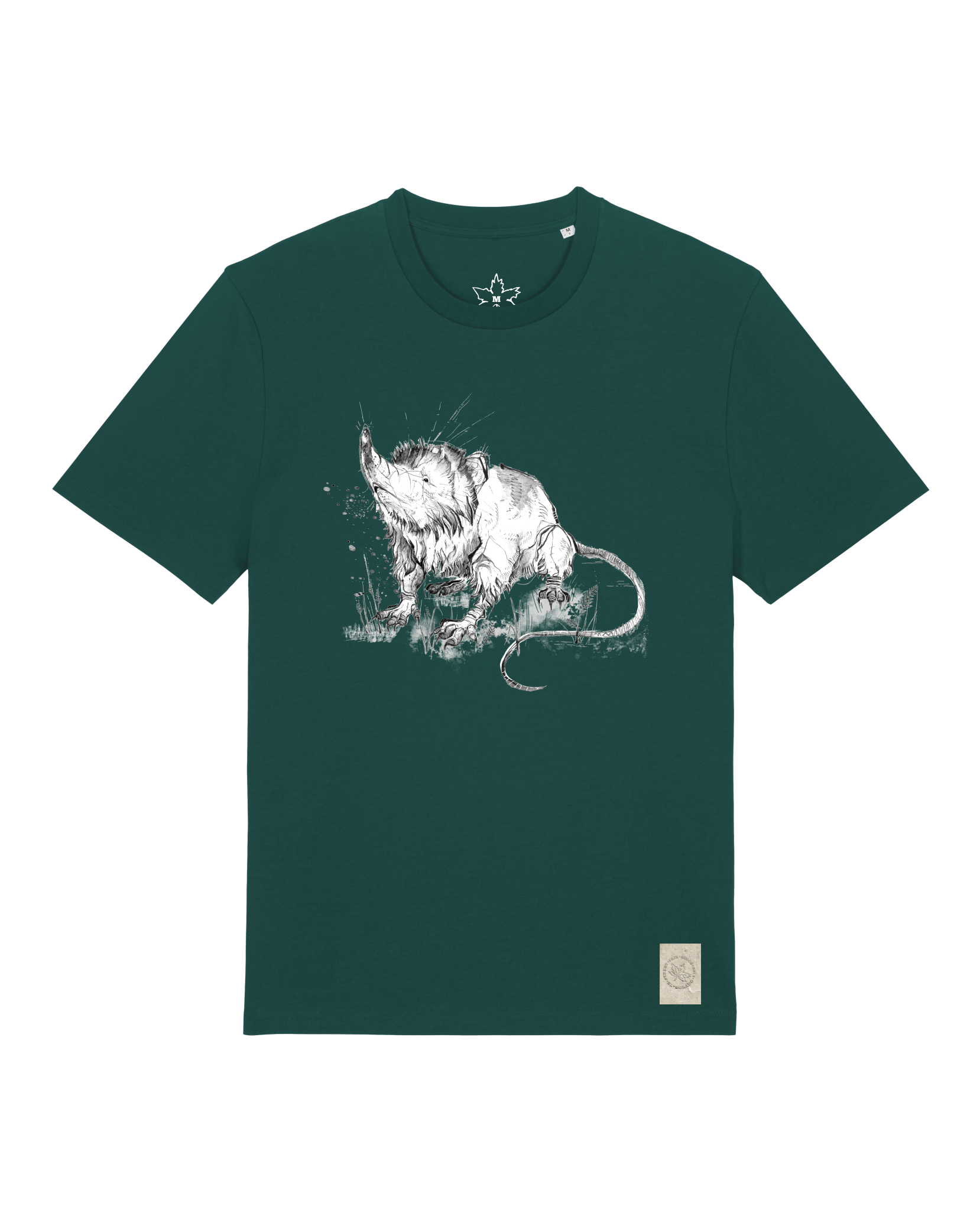 bio-unisex-medium fit-tshirt-solenodon-sttu169-spirulina-front