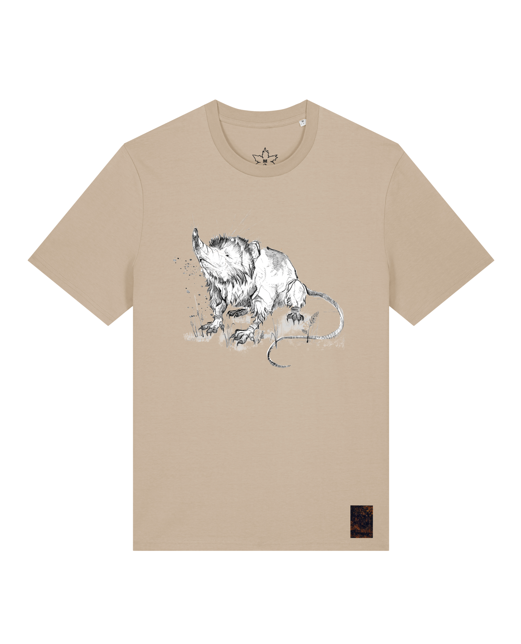 bio-unisex-medium fit-tshirt-solenodon-sttu169-treibsand-front