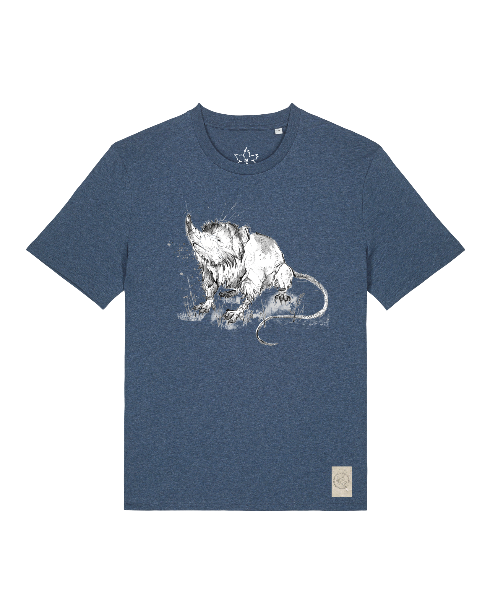 bio-unisex-medium fit-tshirt-solenodon-sttu169-walblau-front