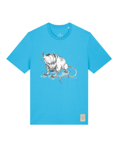 bio-unisex-medium fit-tshirt-solenodon-sttu169-wasserblau-front