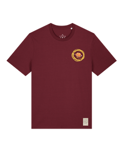 bio-unisex-medium fit-tshirt-spaghetti (backprint)-sttu169-burgunder rot-front