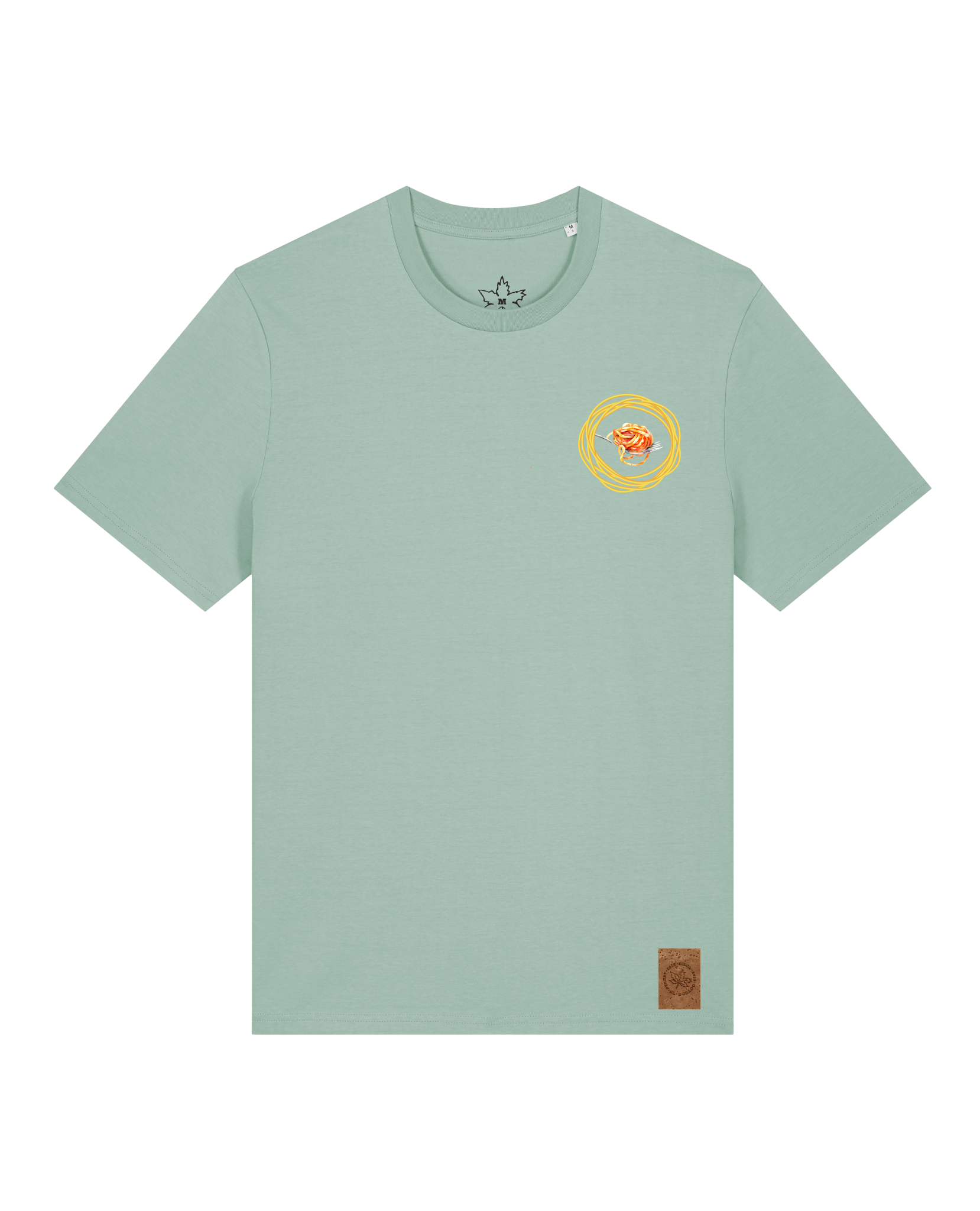 bio-unisex-medium fit-tshirt-spaghetti (backprint)-sttu169-eukalyptus-front