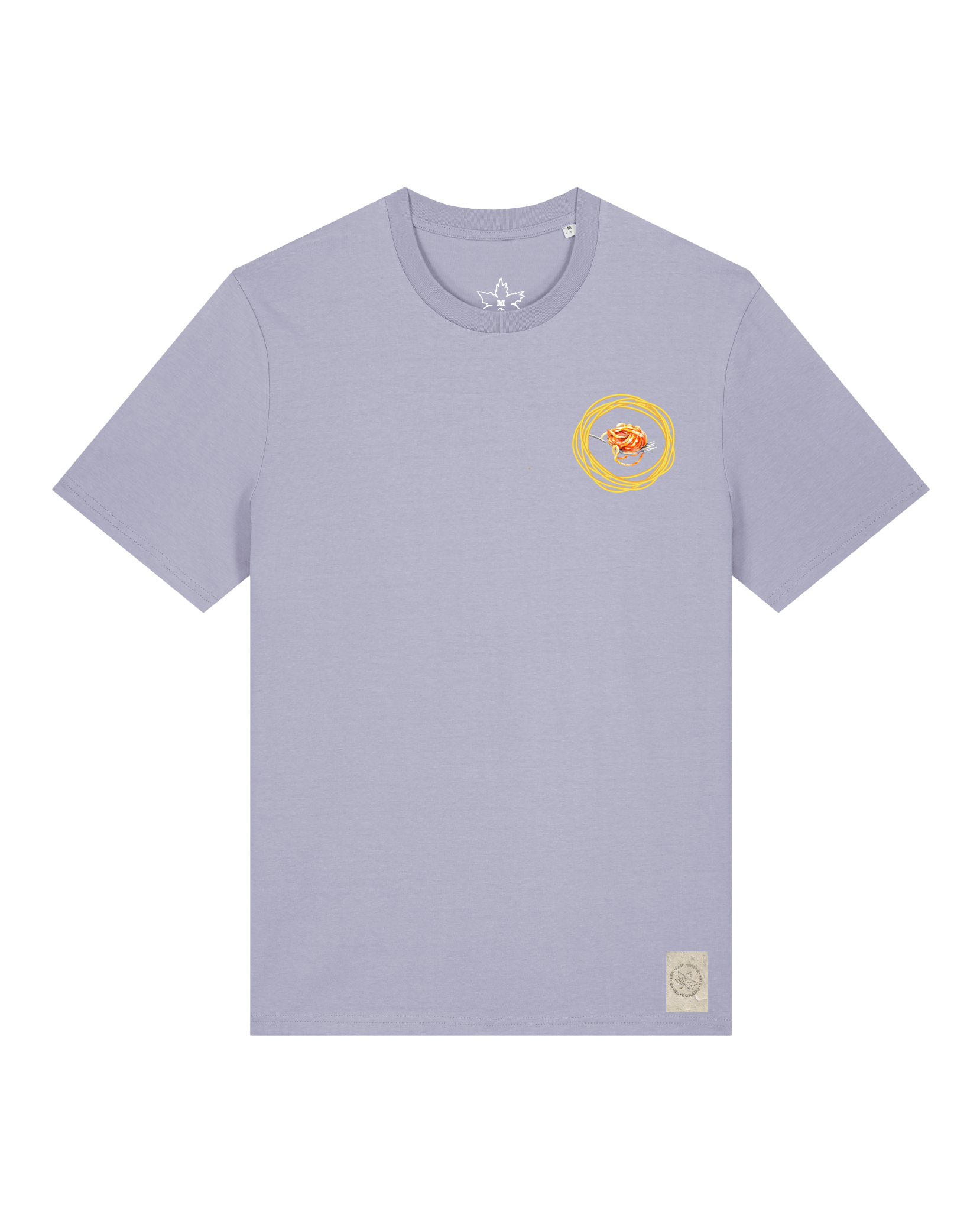bio-unisex-medium fit-tshirt-spaghetti (backprint)-sttu169-lavender-front