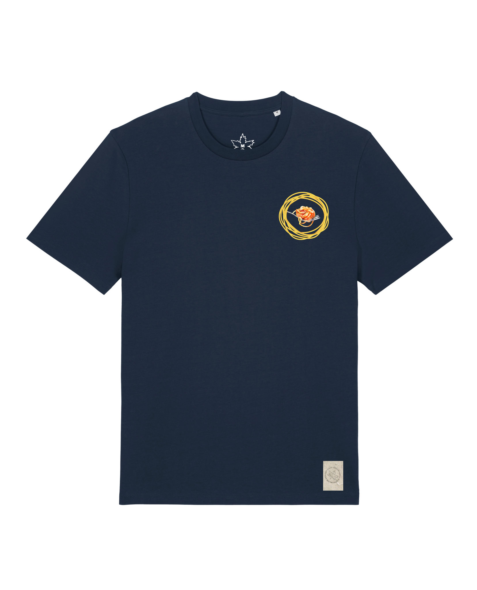 bio-unisex-medium fit-tshirt-spaghetti (backprint)-sttu169-marine-front