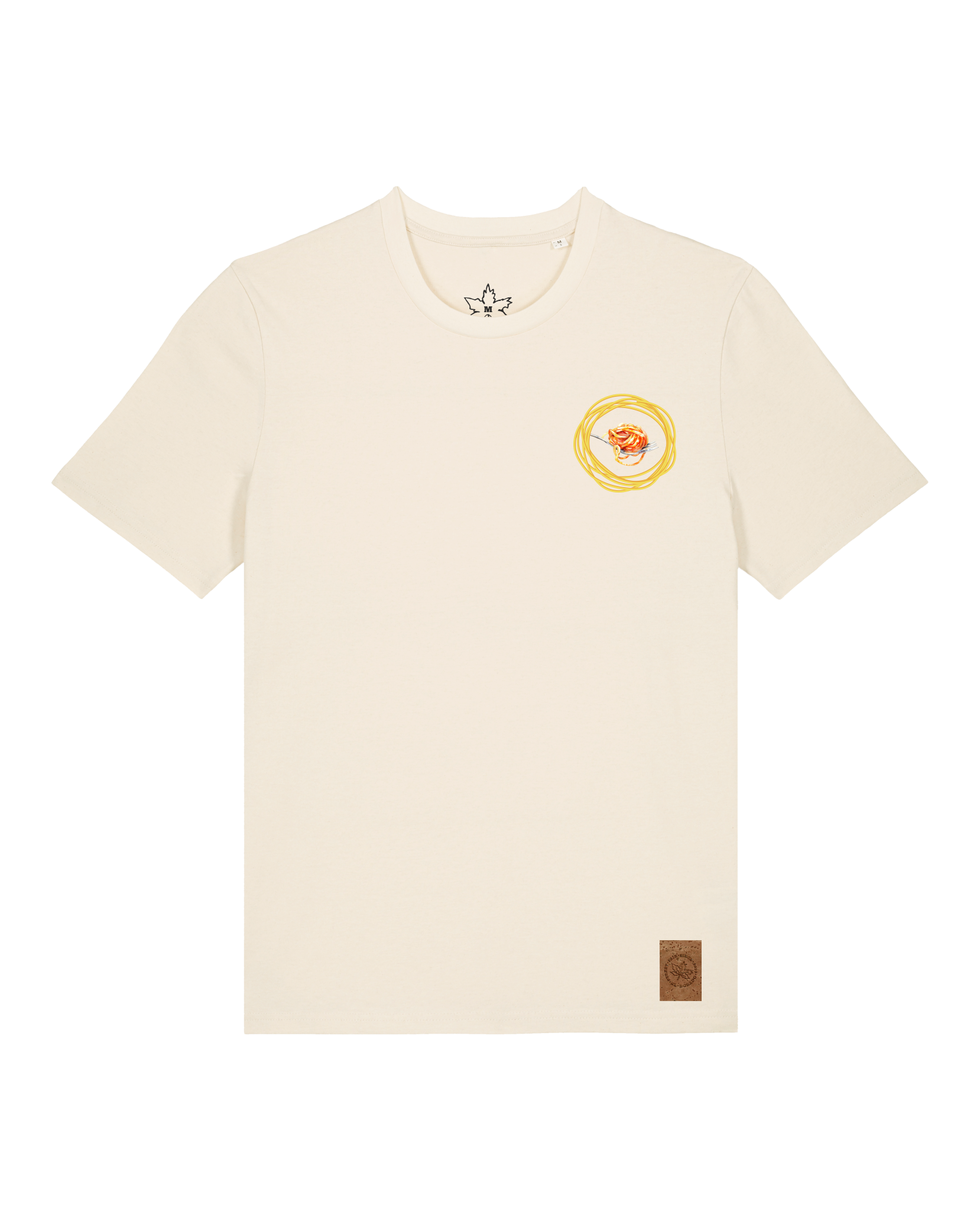 bio-unisex-medium fit-tshirt-spaghetti (backprint)-sttu169-natur-front
