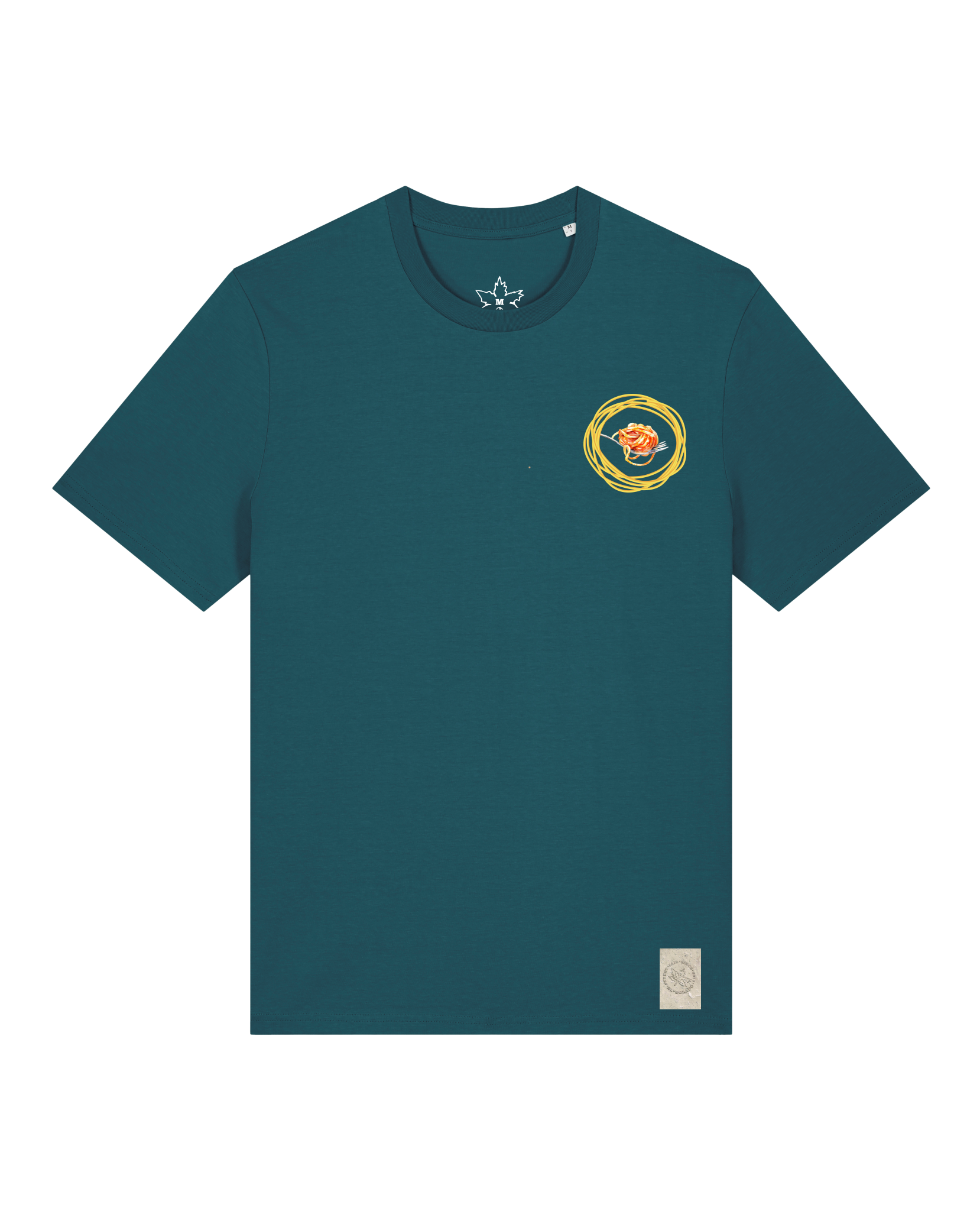 bio-unisex-medium fit-tshirt-spaghetti (backprint)-sttu169-nordmanntanne-front