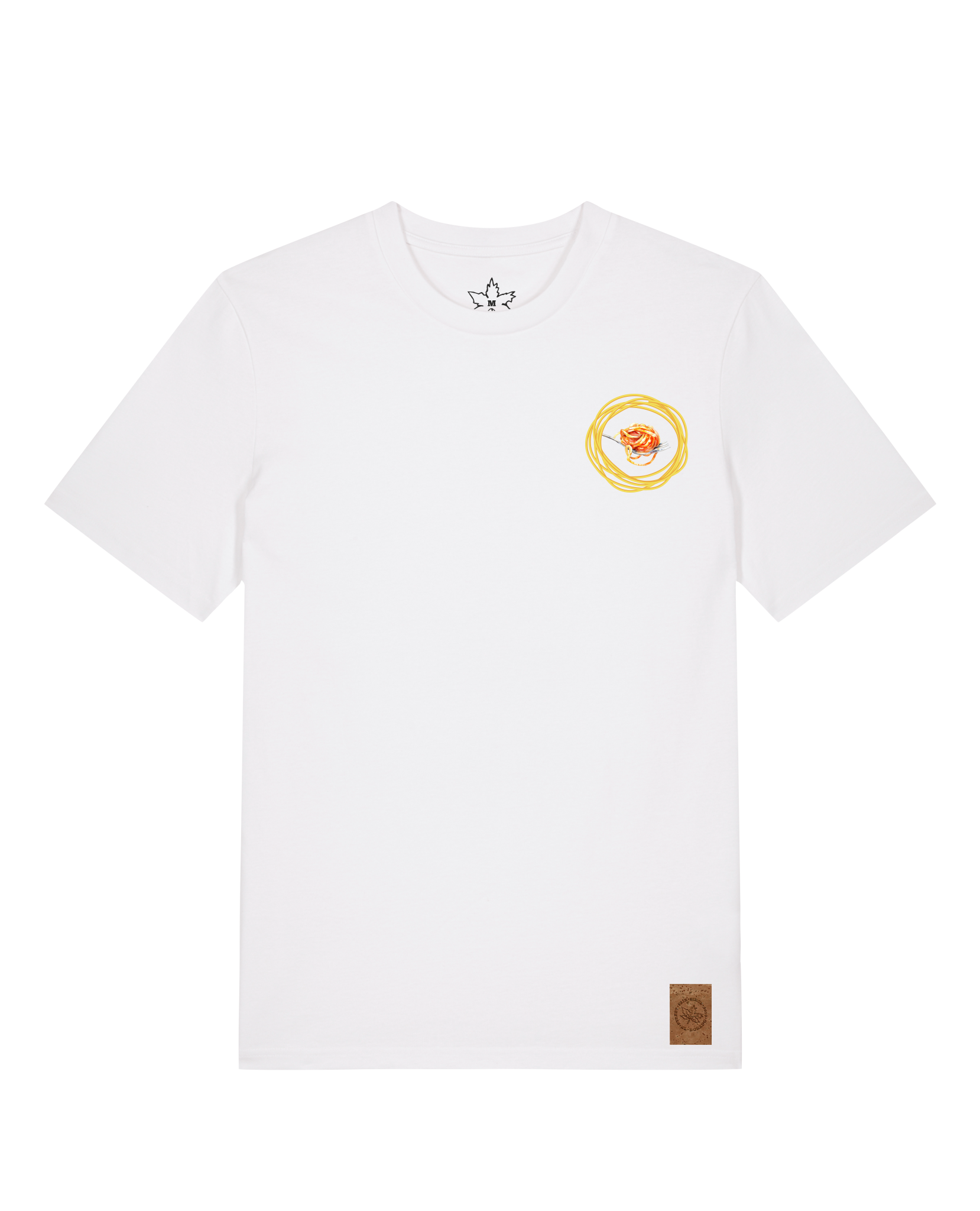 bio-unisex-medium fit-tshirt-spaghetti (backprint)-sttu169-weiß-front