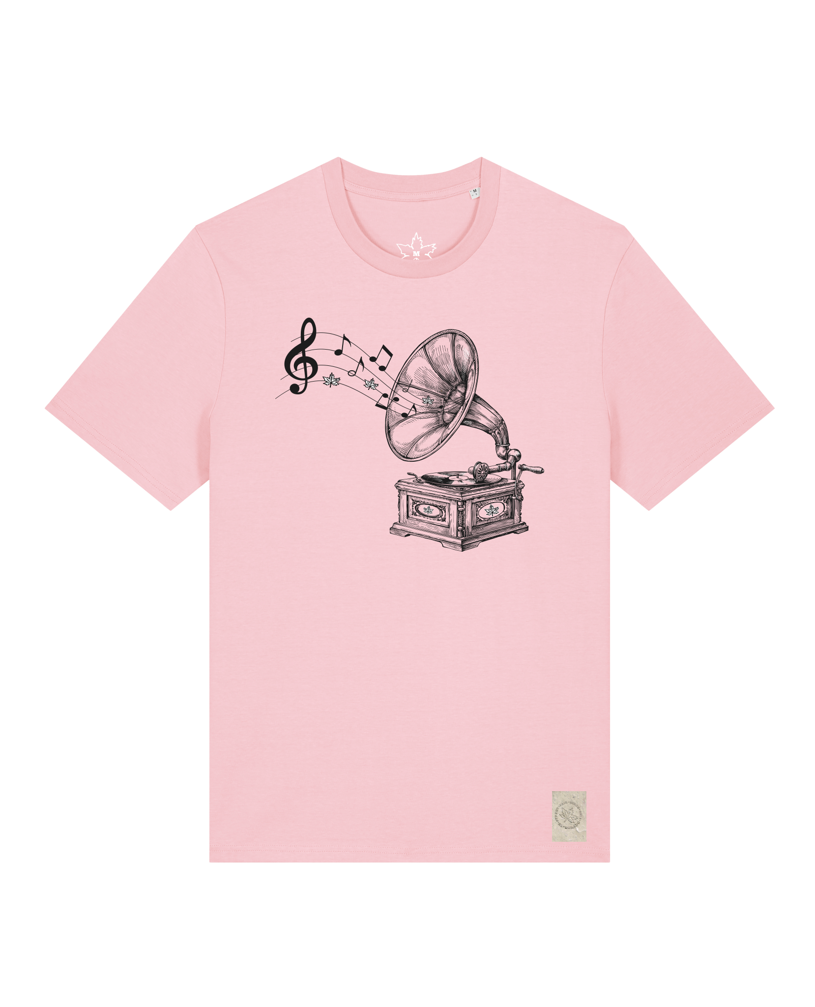 bio-unisex-medium fit-tshirt-stay tuned-sttu169-flamingo-front