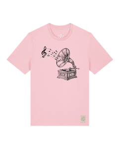 bio-unisex-medium fit-tshirt-stay tuned-sttu169-flamingo-front