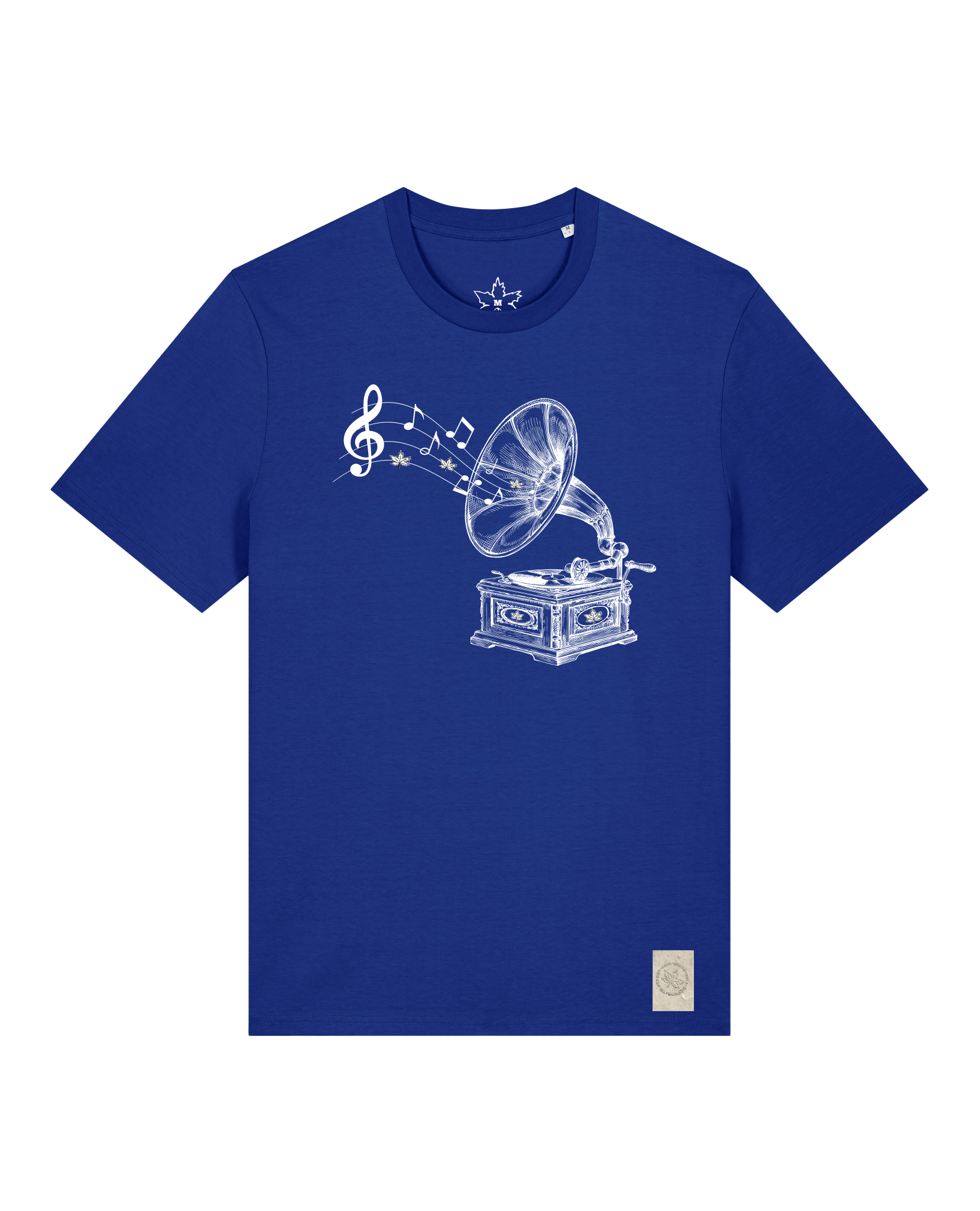 bio-unisex-medium fit-tshirt-stay tuned-sttu169-kornblume-front
