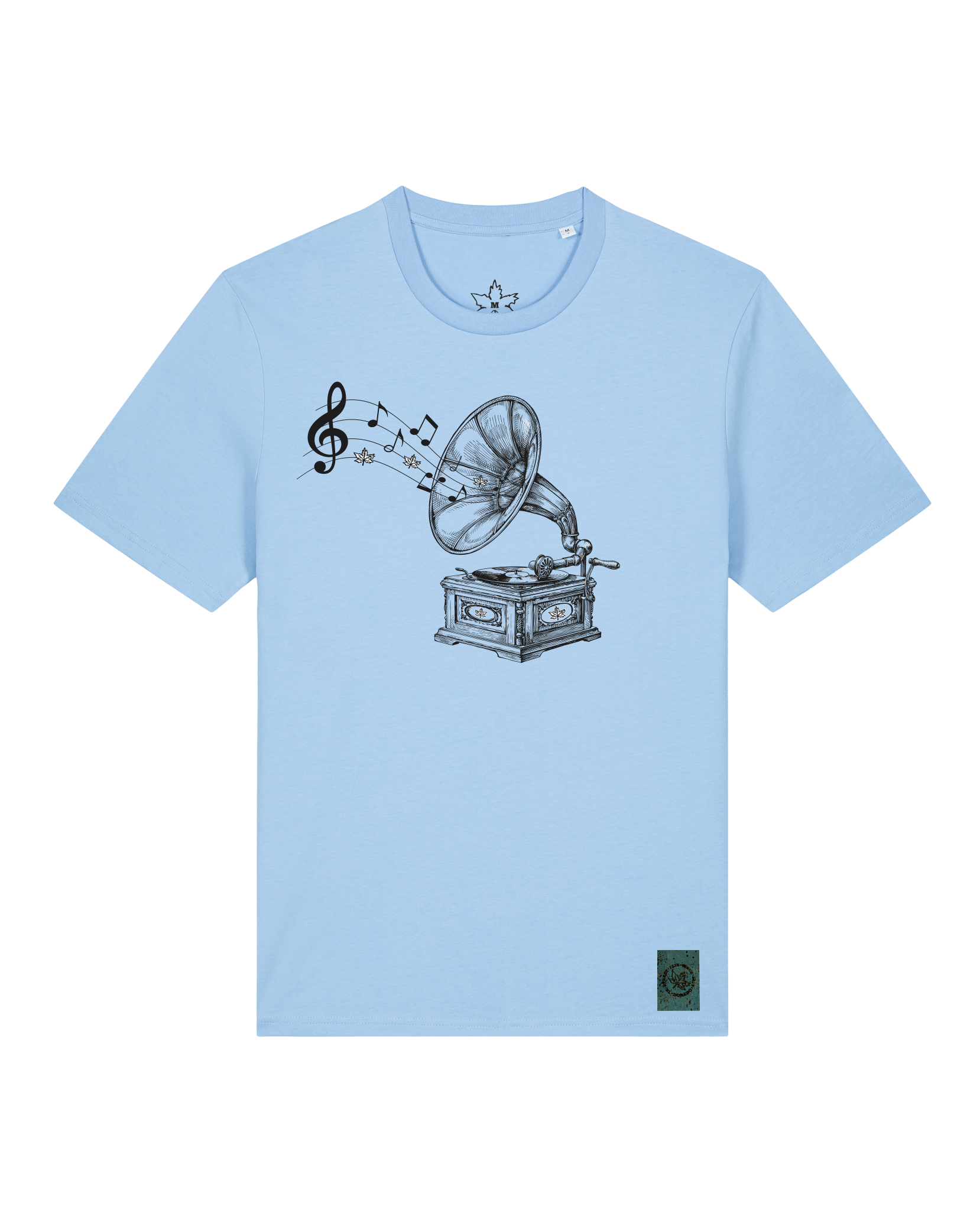 bio-unisex-medium fit-tshirt-stay tuned-sttu169-lagune-front