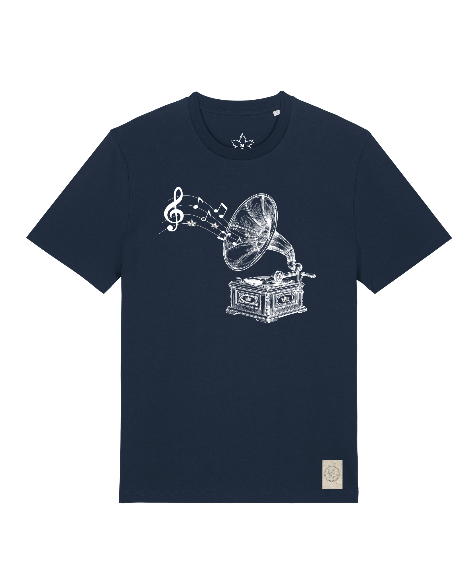 bio-unisex-medium fit-tshirt-stay tuned-sttu169-marine-front