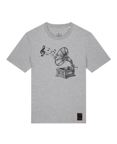 bio-unisex-medium fit-tshirt-stay tuned-sttu169-mausgrau-front