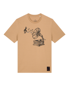 bio-unisex-medium fit-tshirt-stay tuned-sttu169-meersand-front