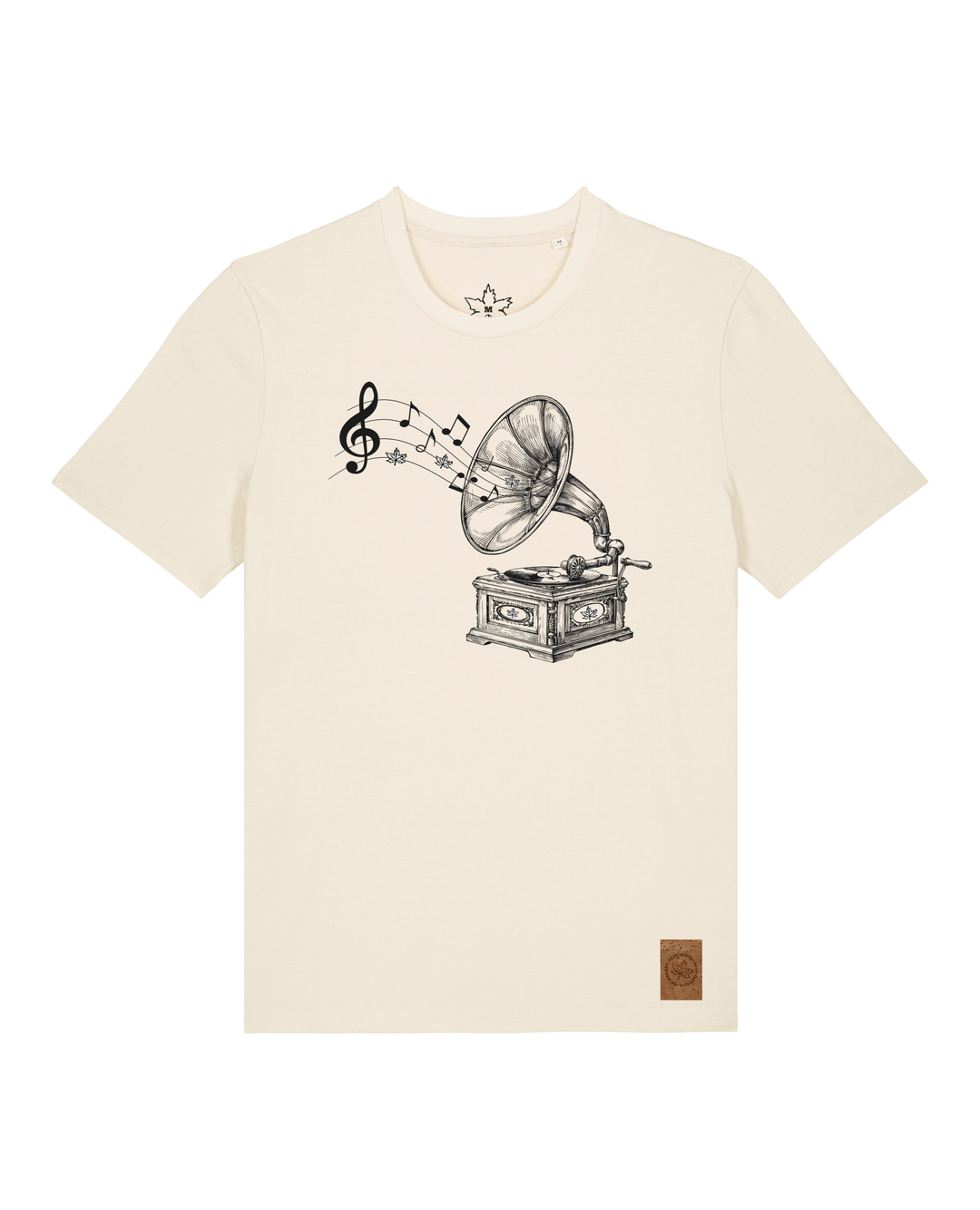 bio-unisex-medium fit-tshirt-stay tuned-sttu169-natur-front