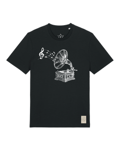 bio-unisex-medium fit-tshirt-stay tuned-sttu169-schwarz-front