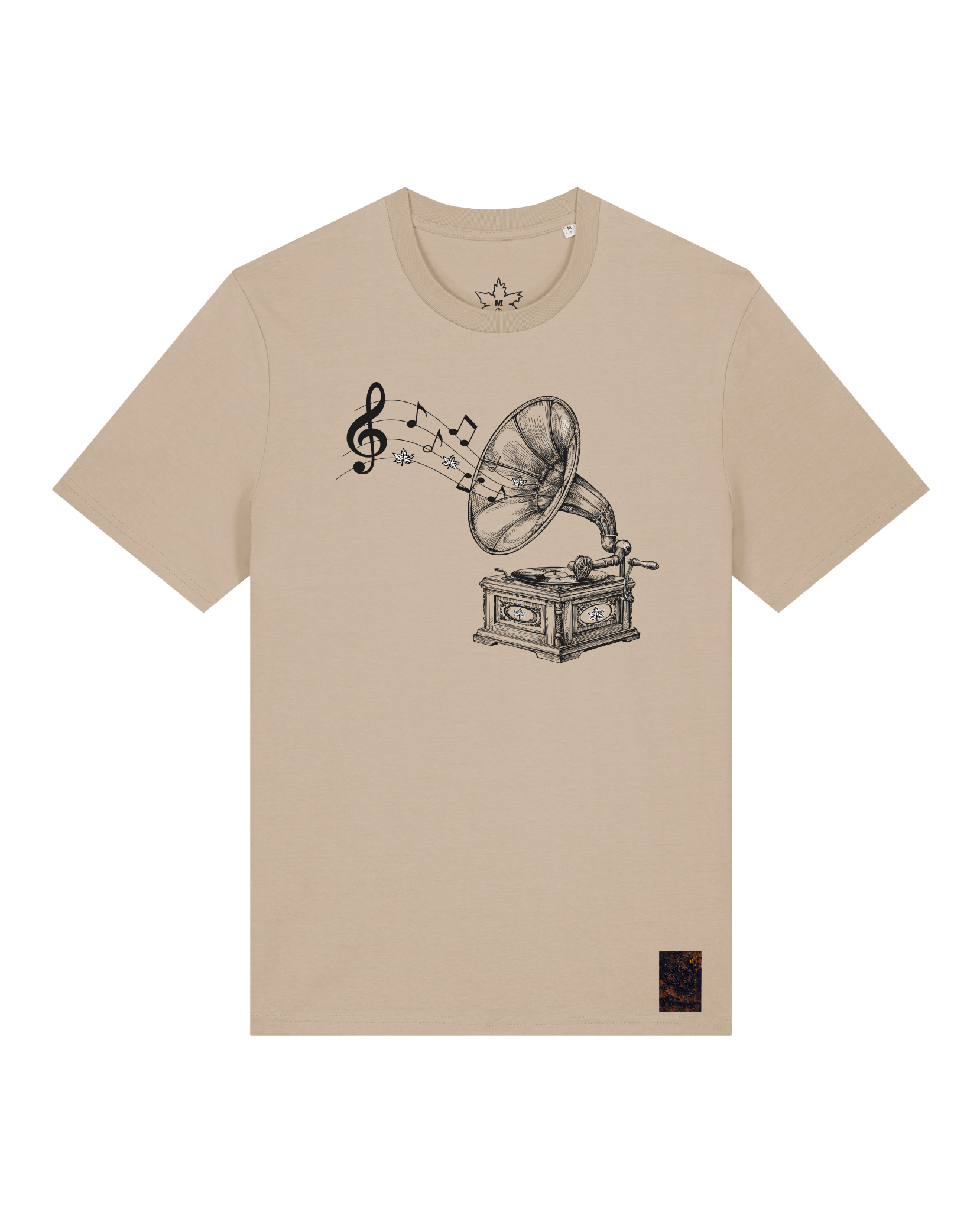 bio-unisex-medium fit-tshirt-stay tuned-sttu169-treibsand-front