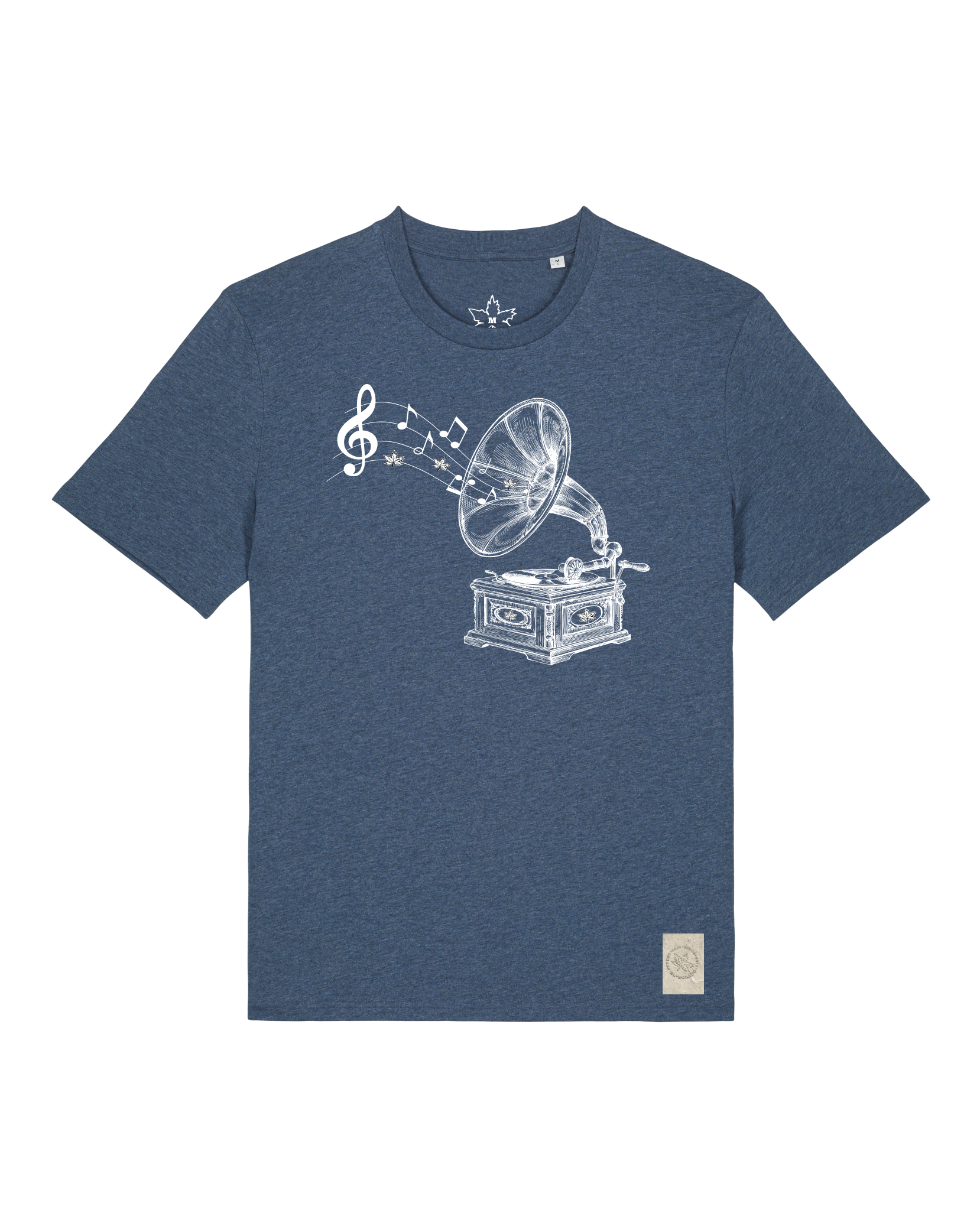 bio-unisex-medium fit-tshirt-stay tuned-sttu169-walblau-front