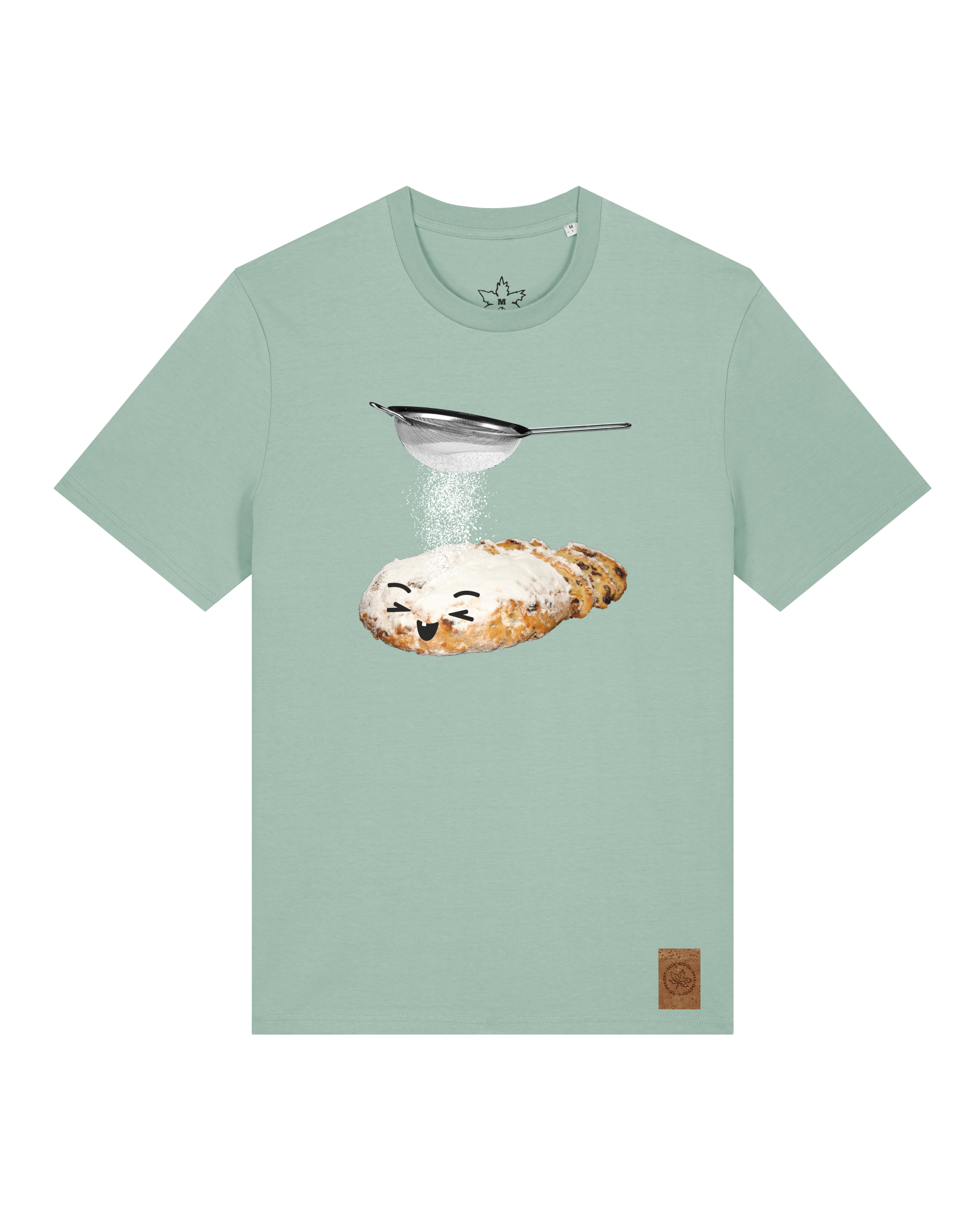 bio-unisex-medium fit-tshirt-stollen-sttu169-eukalyptus-front