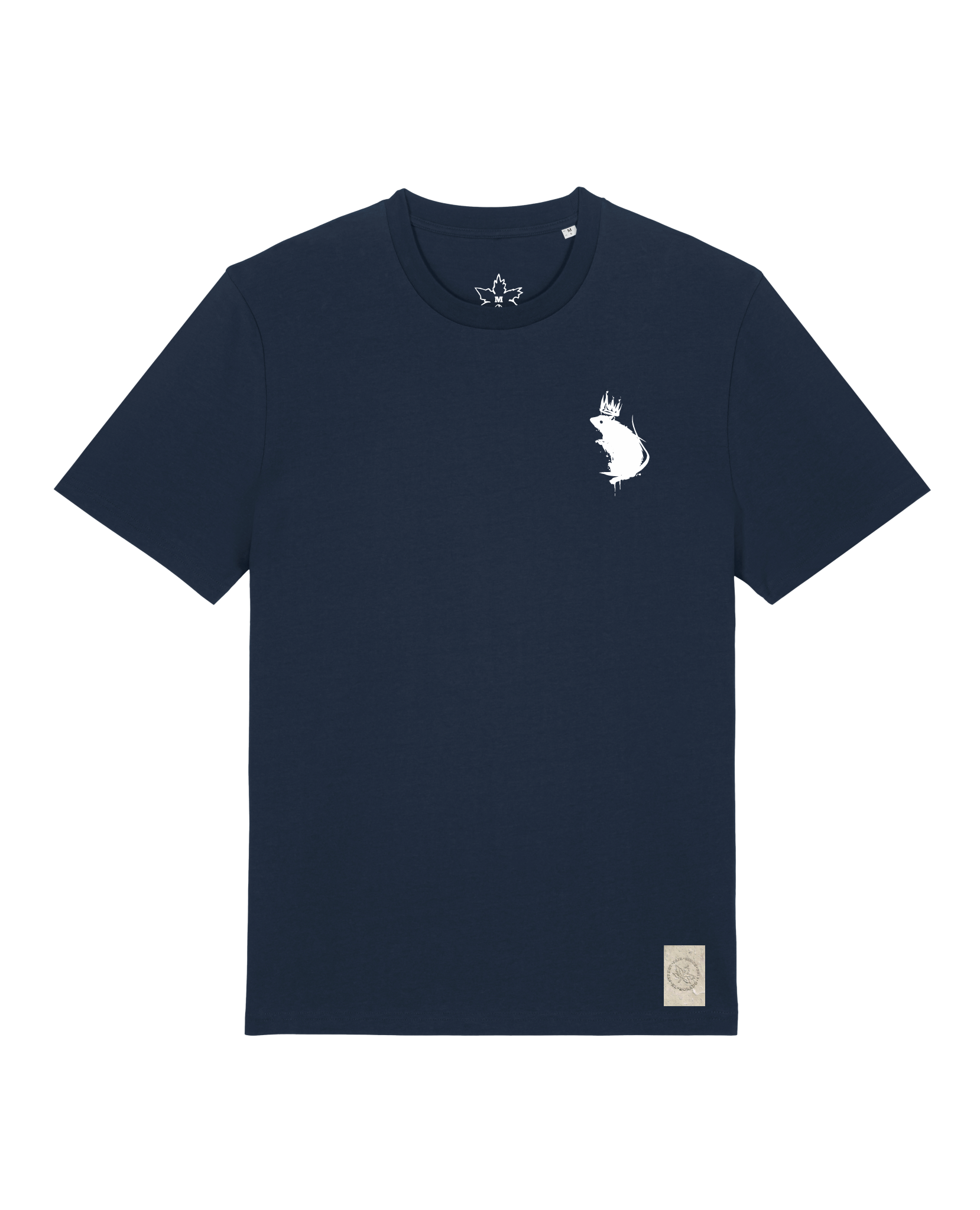 bio-unisex-medium fit-tshirt-subchannel staff (backprint)-sttu169-marine-front