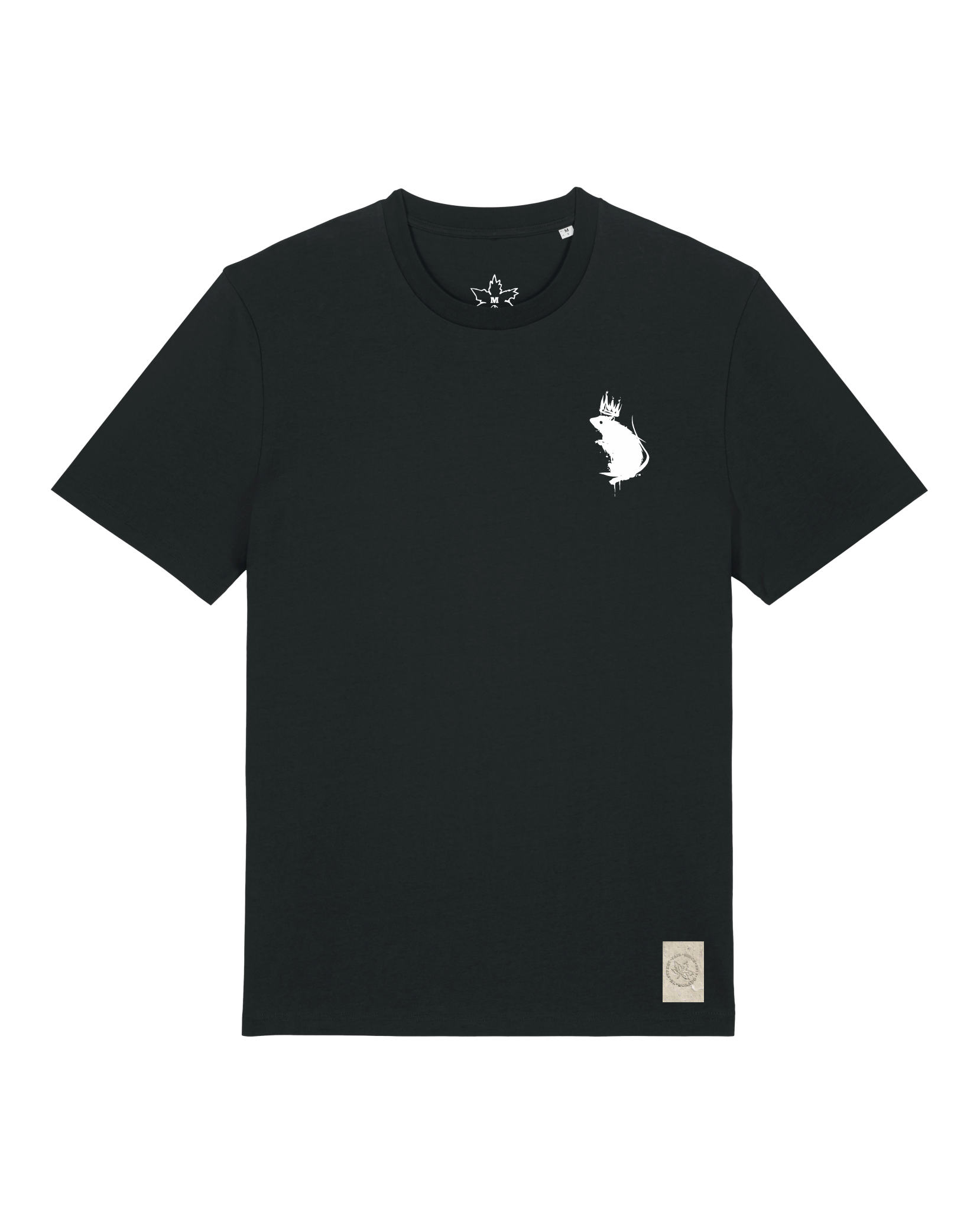 bio-unisex-medium fit-tshirt-subchannel staff (backprint)-sttu169-schwarz-front