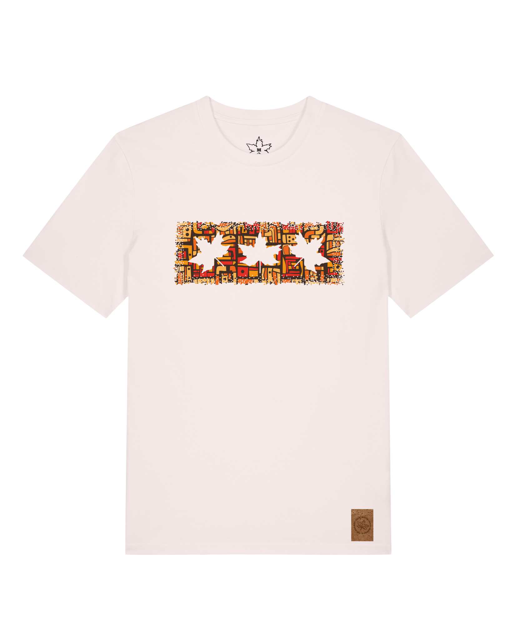 bio-unisex-medium fit-tshirt-t(h)ree leafes drift 2-sttu169-baumwollblute-front