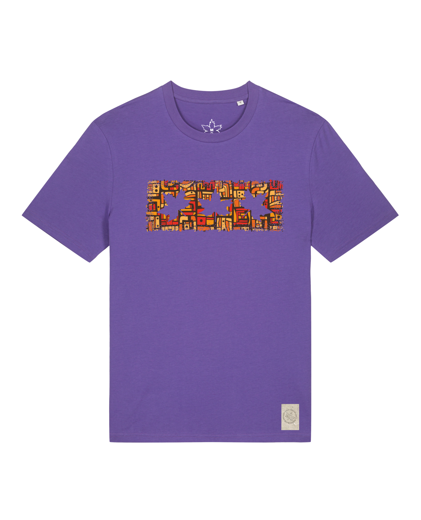 bio-unisex-medium fit-tshirt-t(h)ree leafes drift 2-sttu169-blaukraut-front