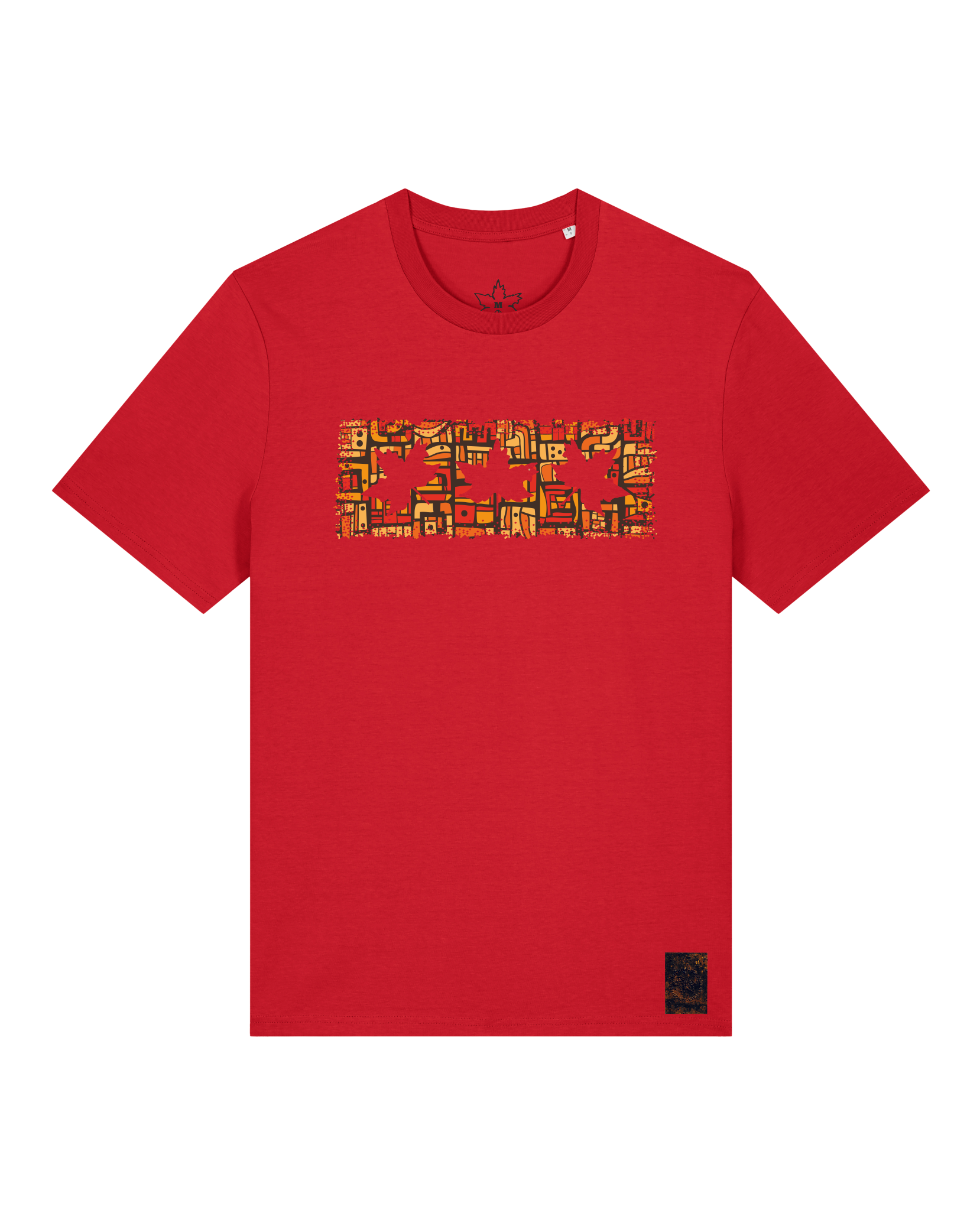 bio-unisex-medium fit-tshirt-t(h)ree leafes drift 2-sttu169-erdbeere-front