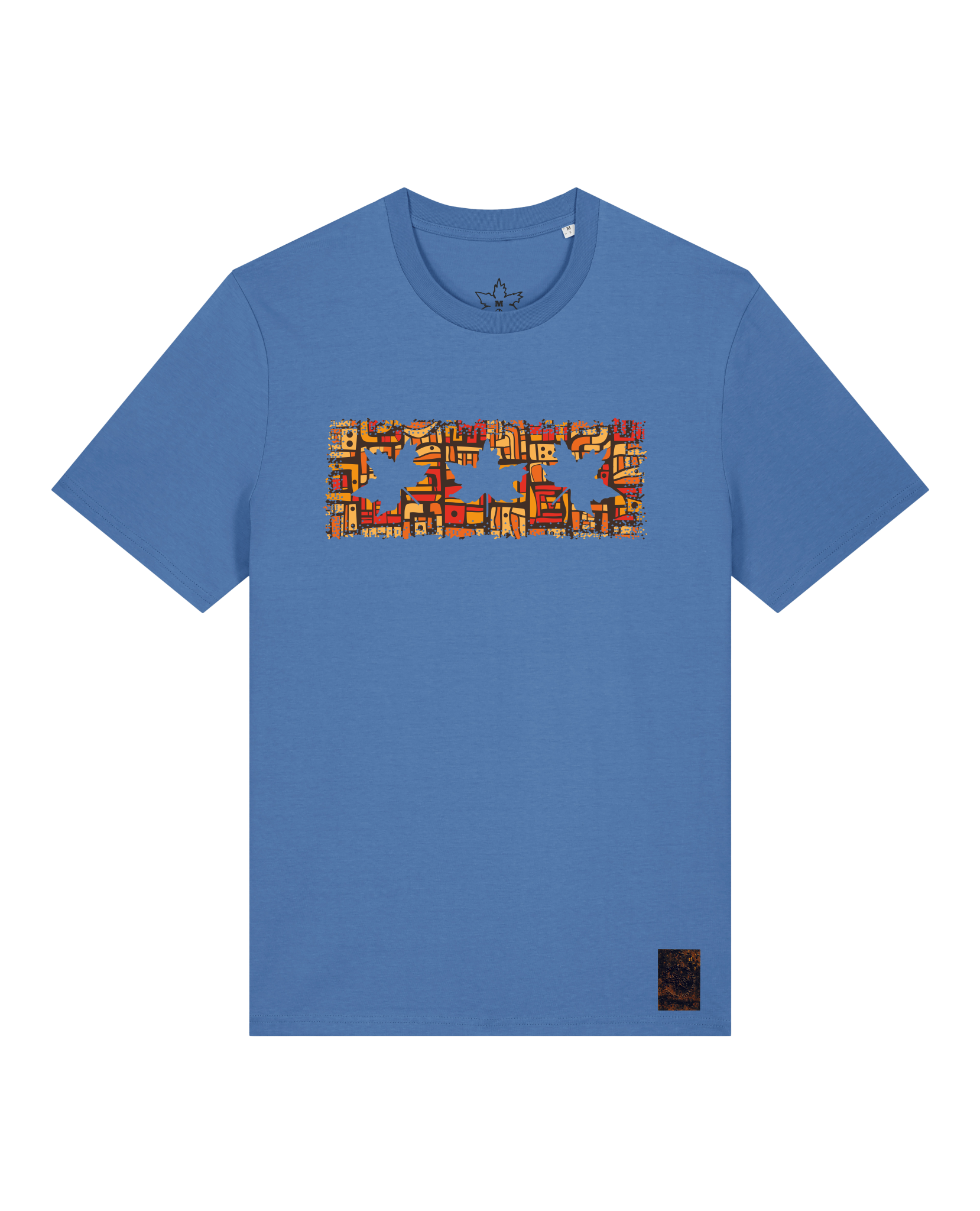 bio-unisex-medium fit-tshirt-t(h)ree leafes drift 2-sttu169-hortensie-front