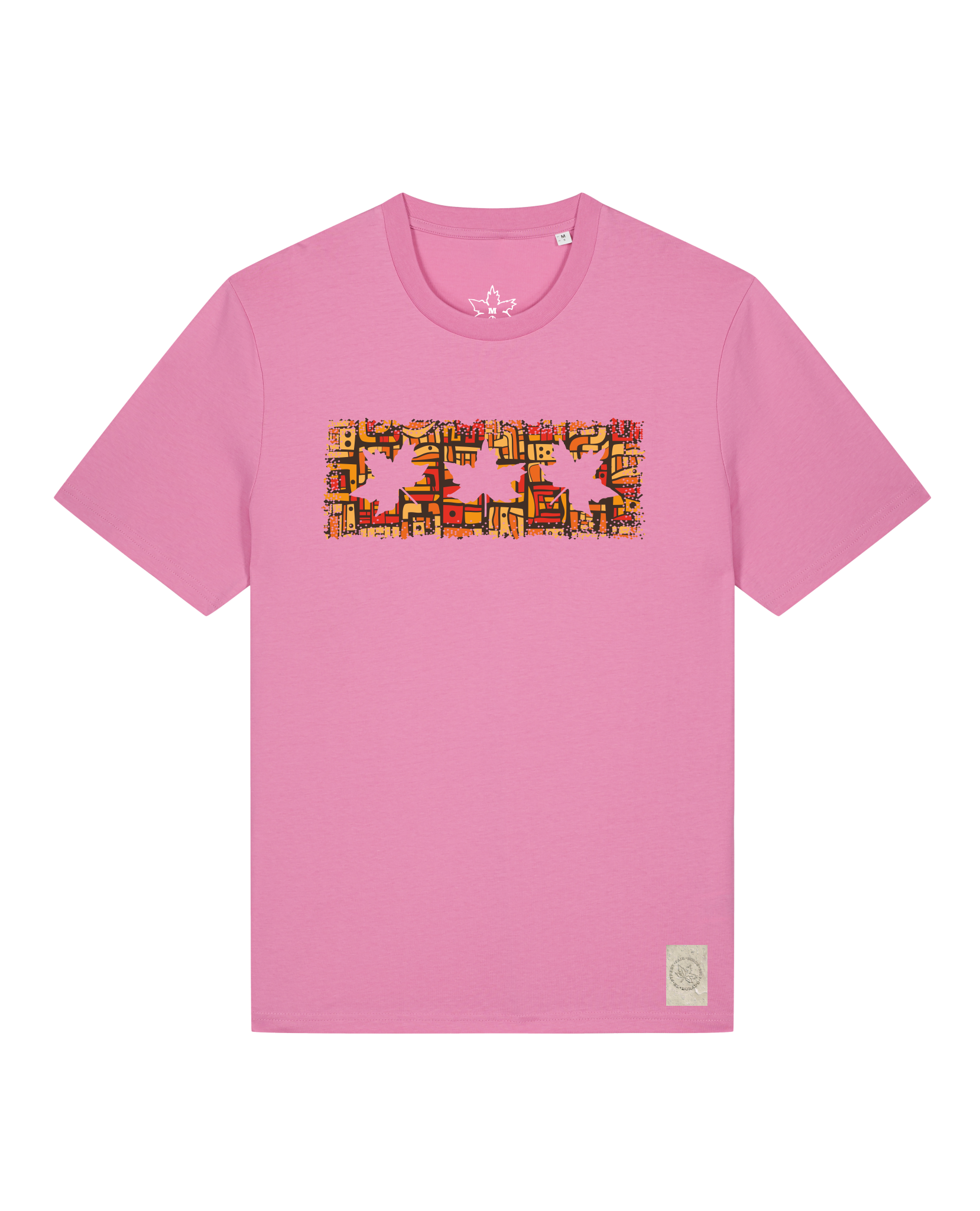 bio-unisex-medium fit-tshirt-t(h)ree leafes drift 2-sttu169-kaugummi-front