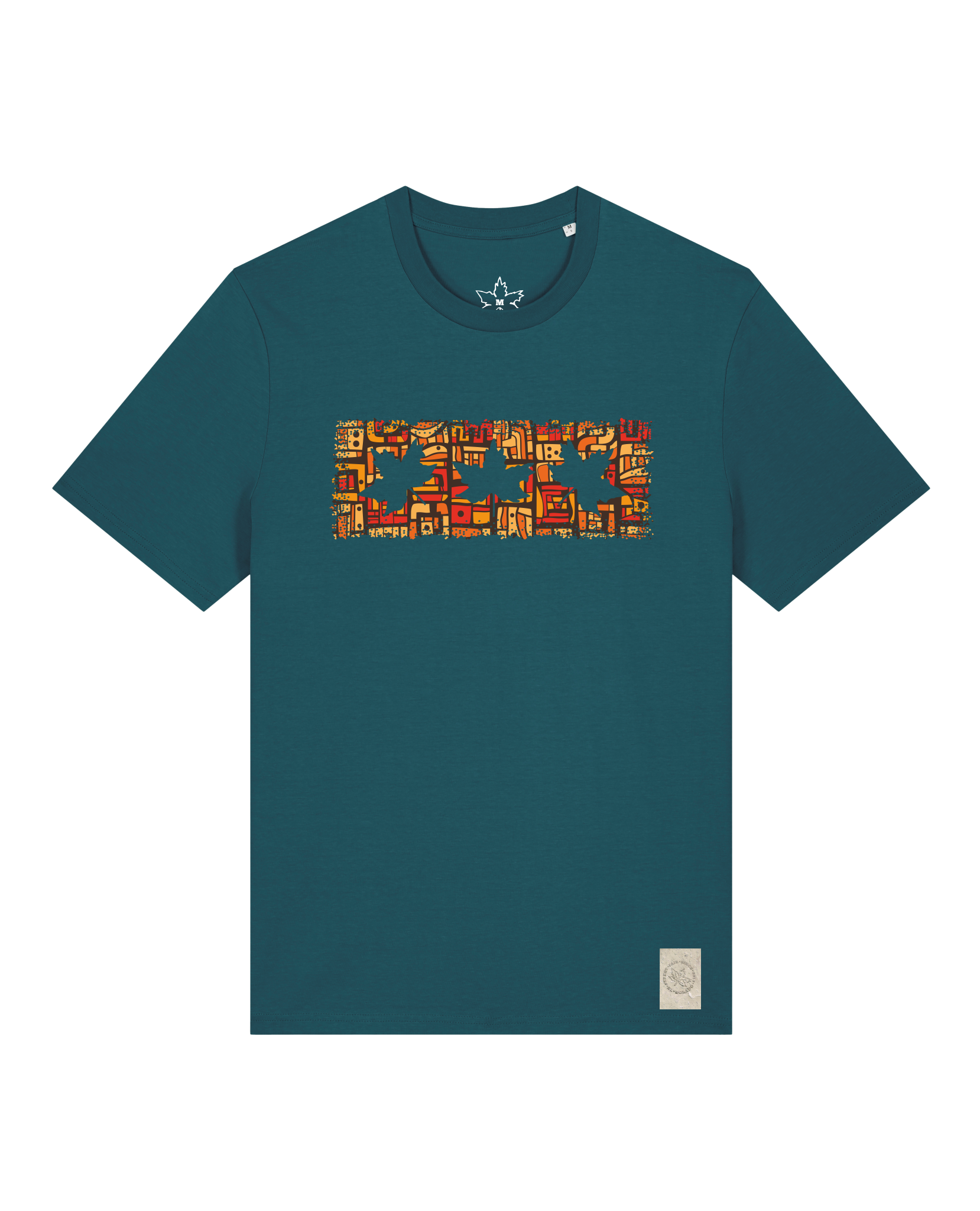 bio-unisex-medium fit-tshirt-t(h)ree leafes drift 2-sttu169-nordmanntanne-front