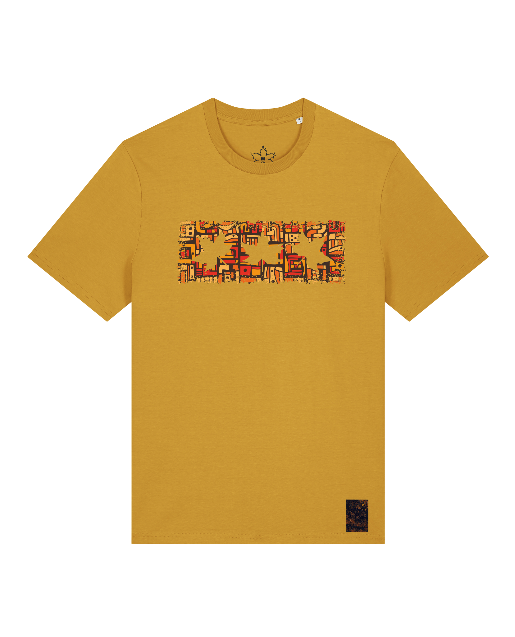 bio-unisex-medium fit-tshirt-t(h)ree leafes drift 2-sttu169-senf-front