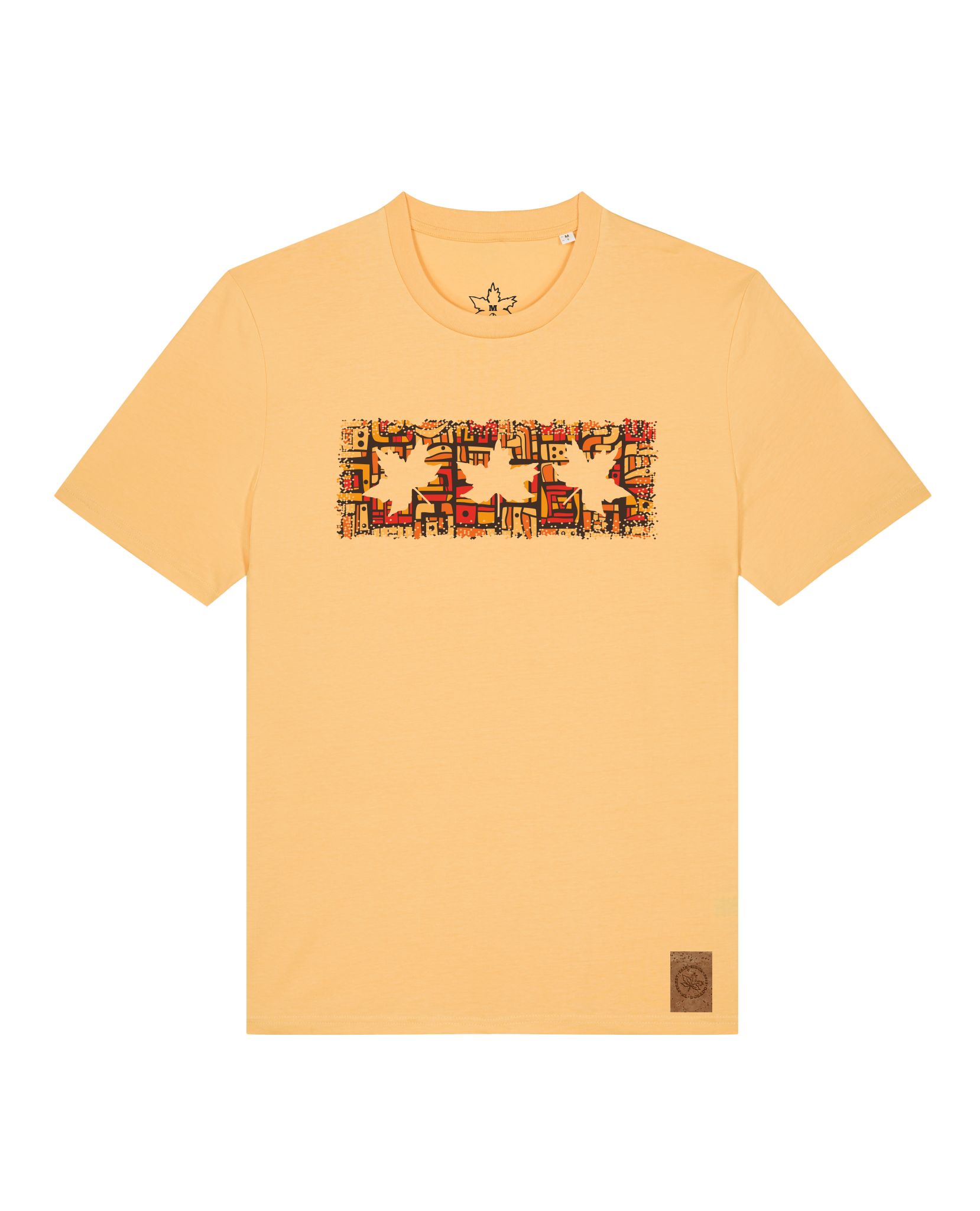 bio-unisex-medium fit-tshirt-t(h)ree leafes drift 2-sttu169-senfkorn-front