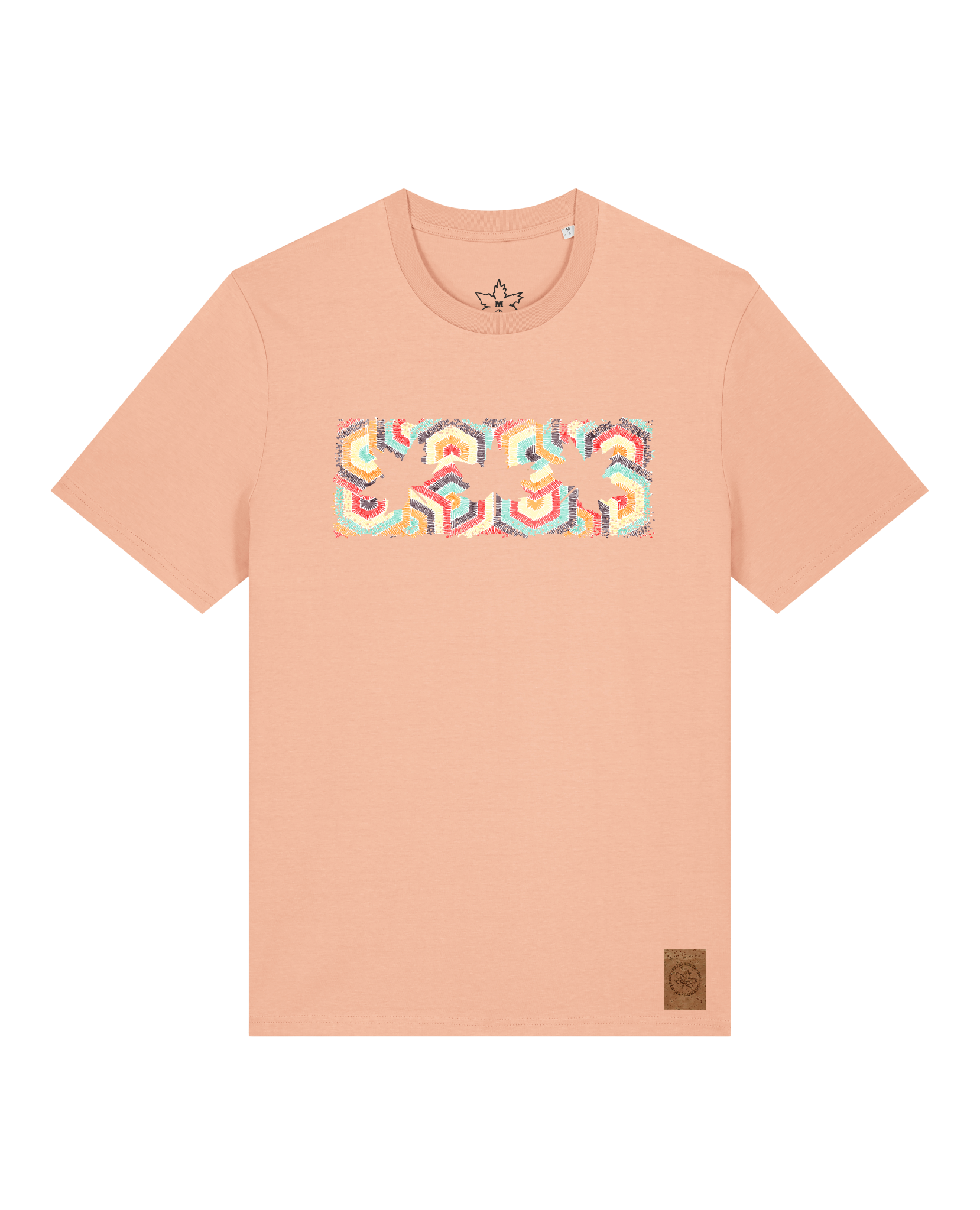 bio-unisex-medium fit-tshirt-t(h)ree leafes drift 3-sttu169-agyptische keramik-front