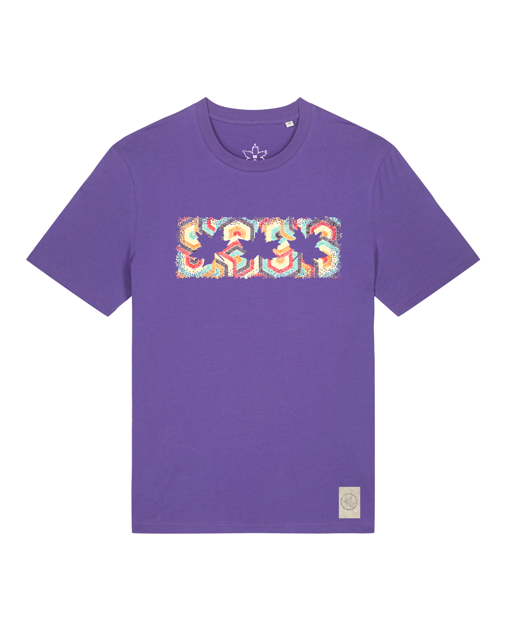 bio-unisex-medium fit-tshirt-t(h)ree leafes drift 3-sttu169-blaukraut-front