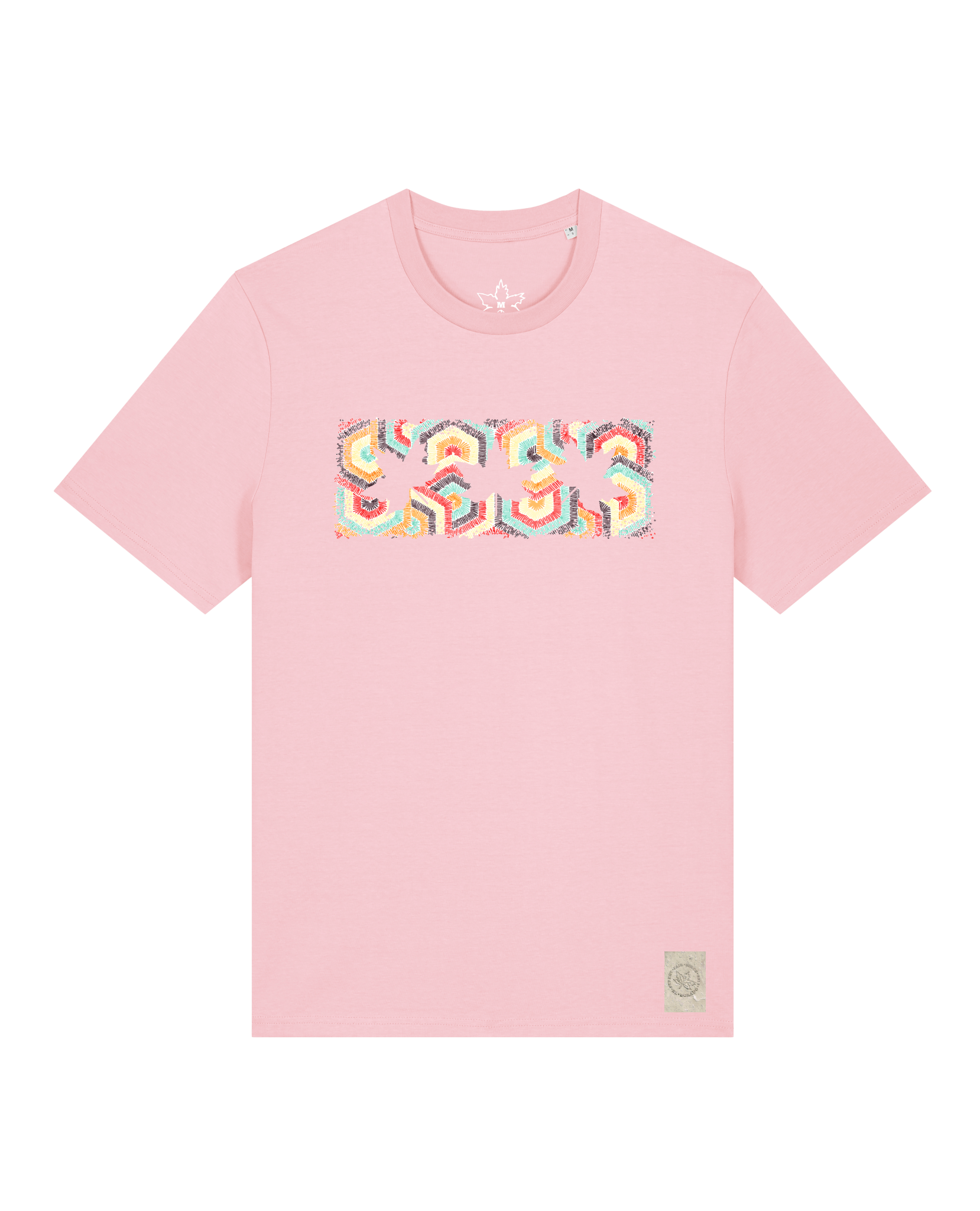 bio-unisex-medium fit-tshirt-t(h)ree leafes drift 3-sttu169-flamingo-front