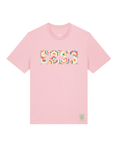 bio-unisex-medium fit-tshirt-t(h)ree leafes drift 3-sttu169-flamingo-front